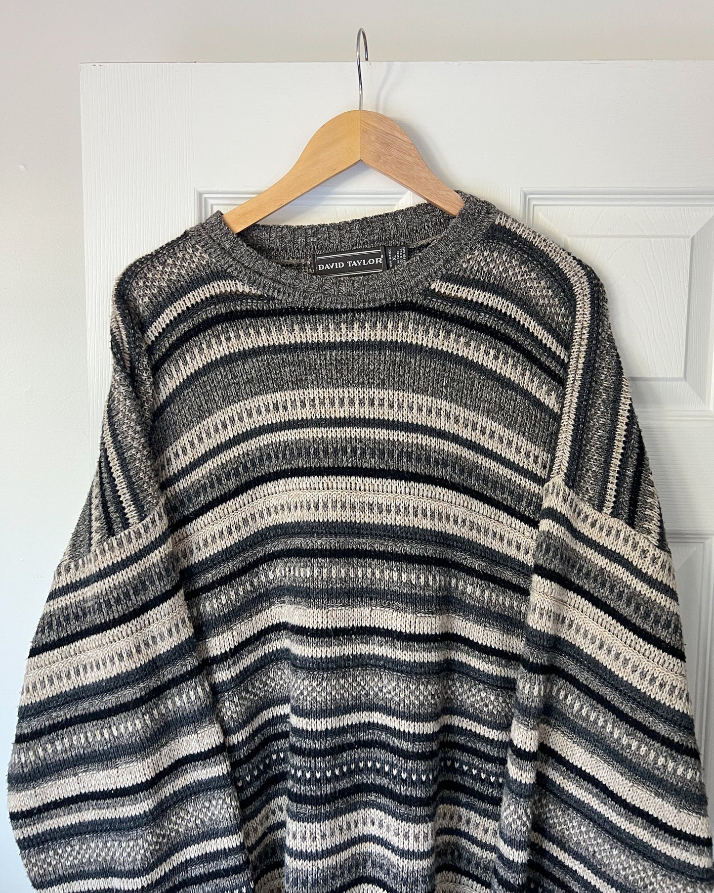 Multicolored Striped Knitted Sweater