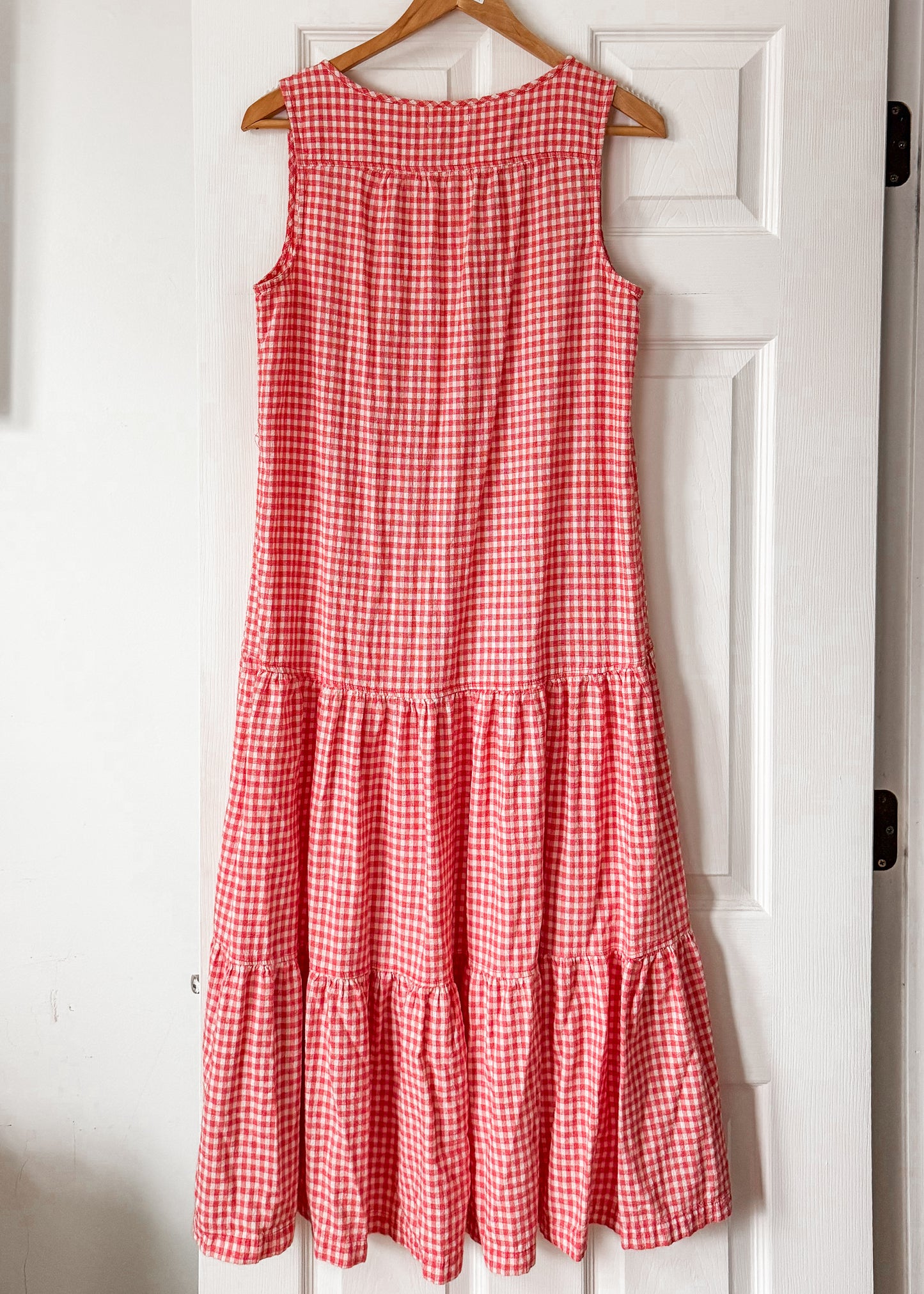 Max Studio Gingham Tiered Dress