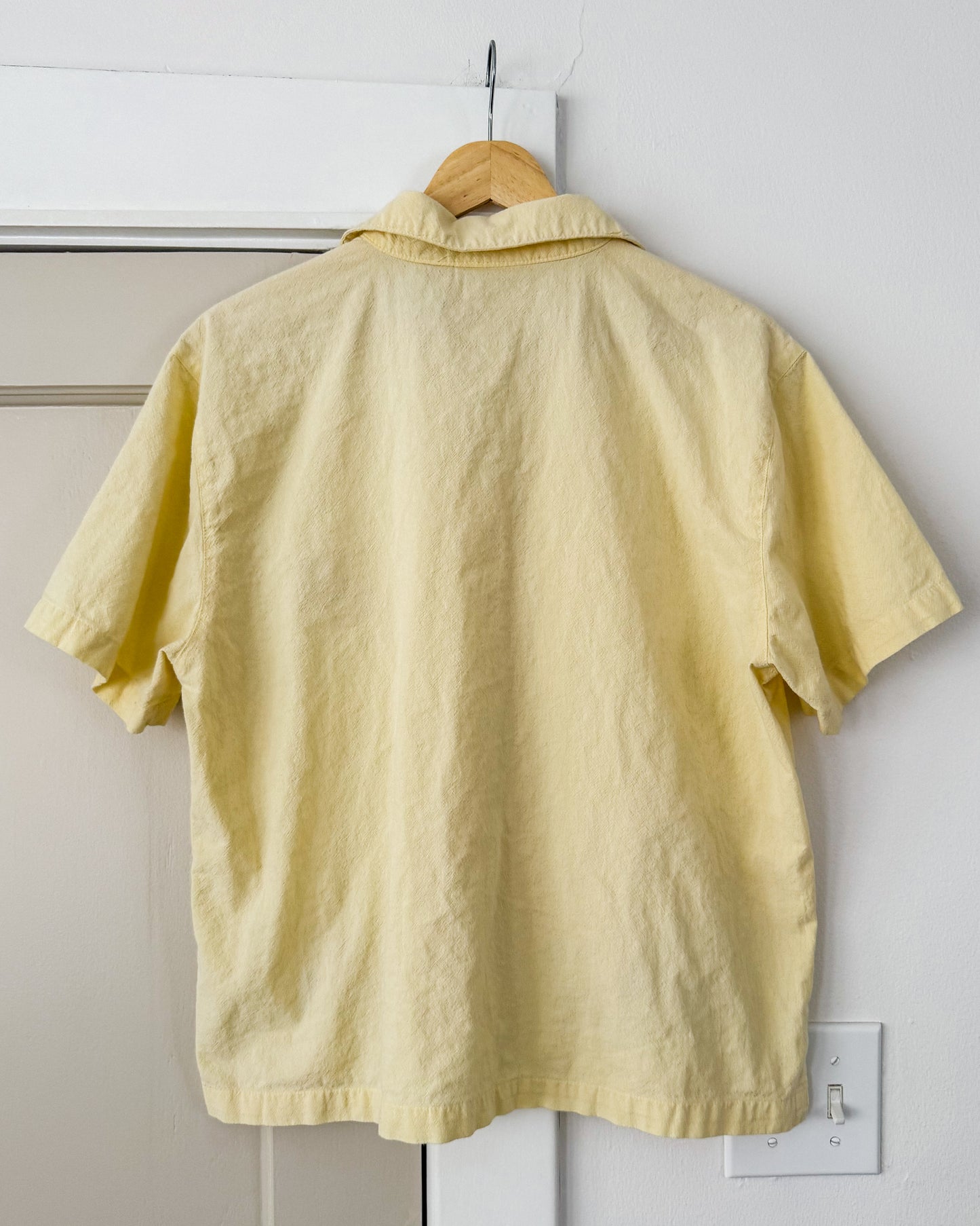 Yellow Ladybug Button Up Shirt