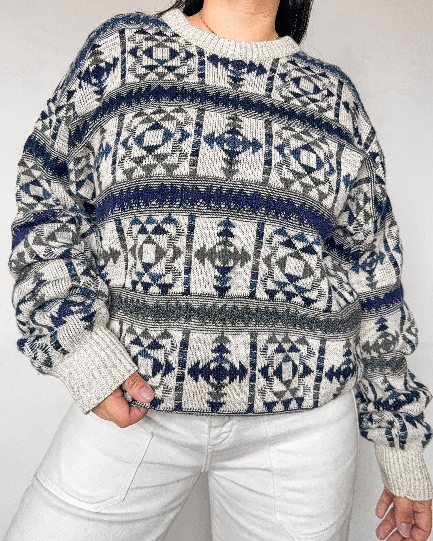 St. John’s Bay Multi Patterned Knitted Sweater