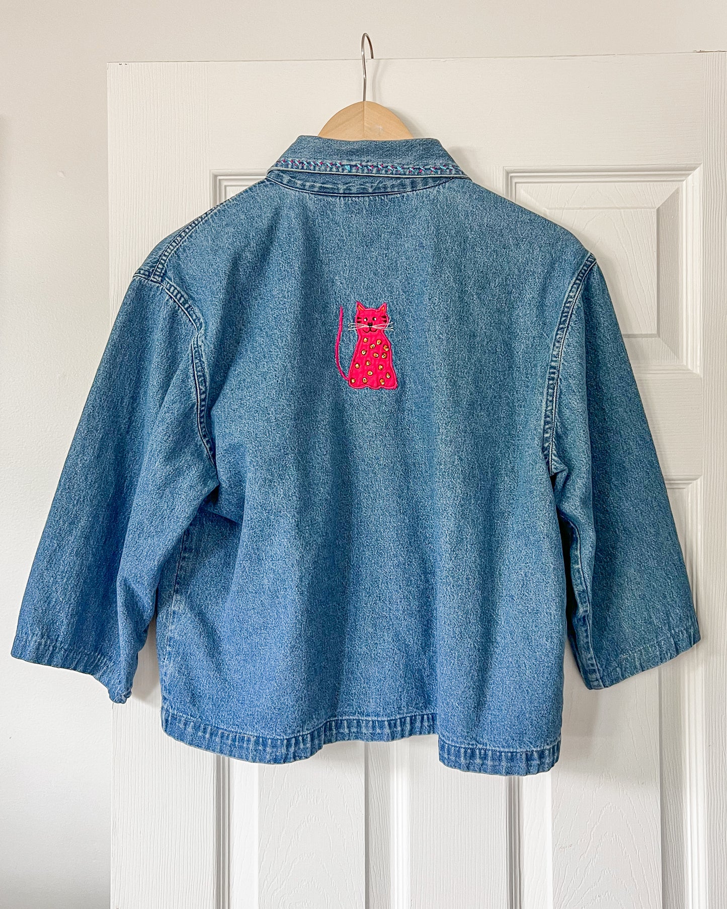 Vintage Cat Denim Jacket