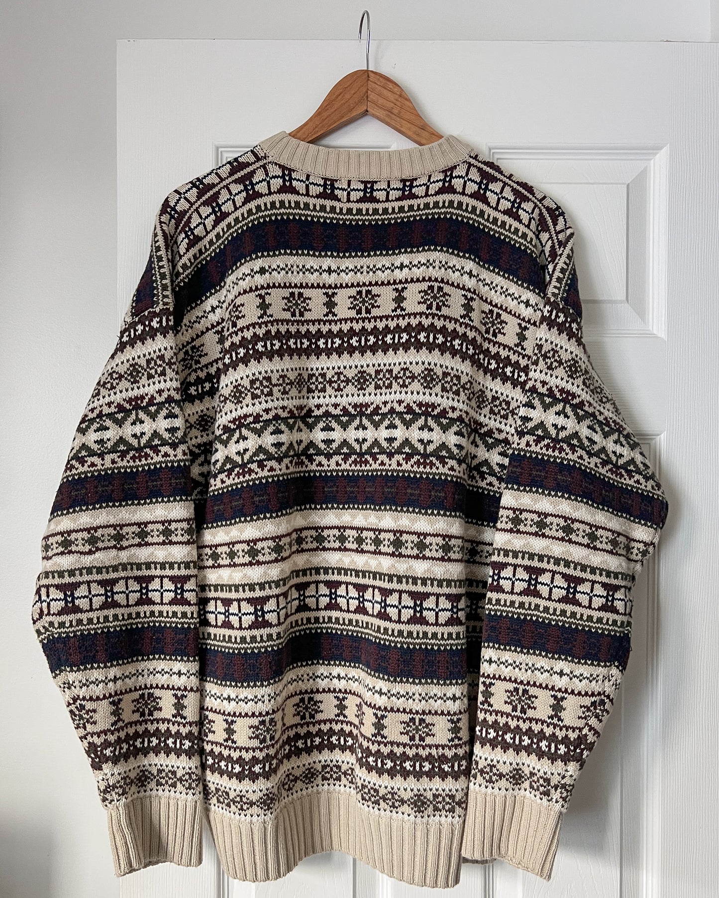 Woods & Gray Neutral Pattern Sweater