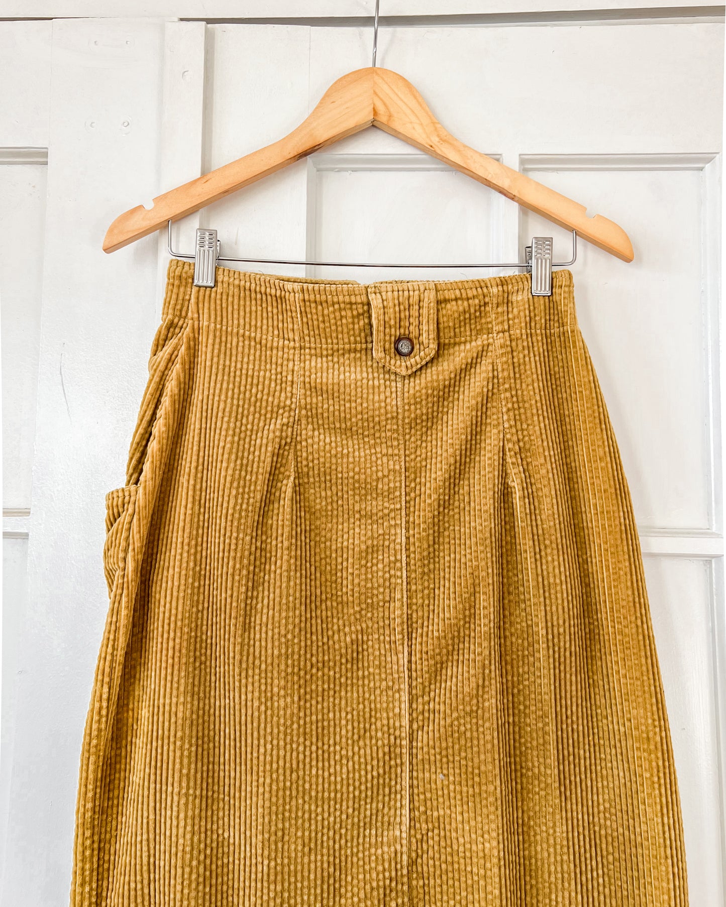 Corduroy Midi Skirt