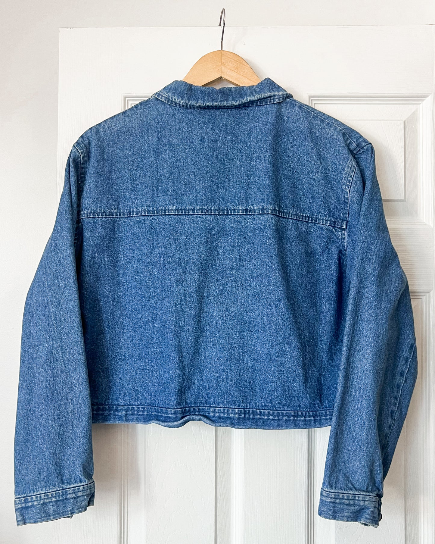 Vintage Denim Cropped Jacket