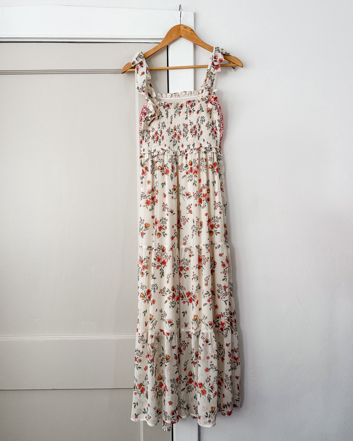 Floral Smocked Maxi Dress