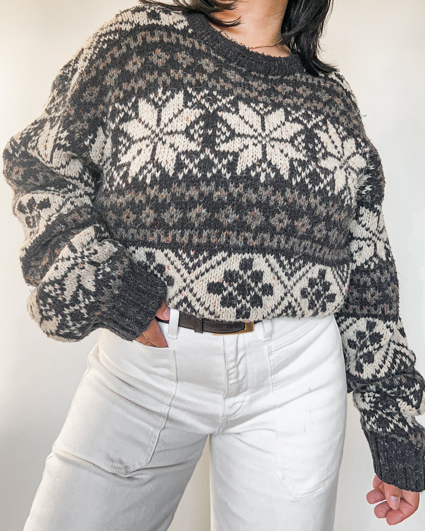 Cattivo Multi Pattern Knitted Sweater