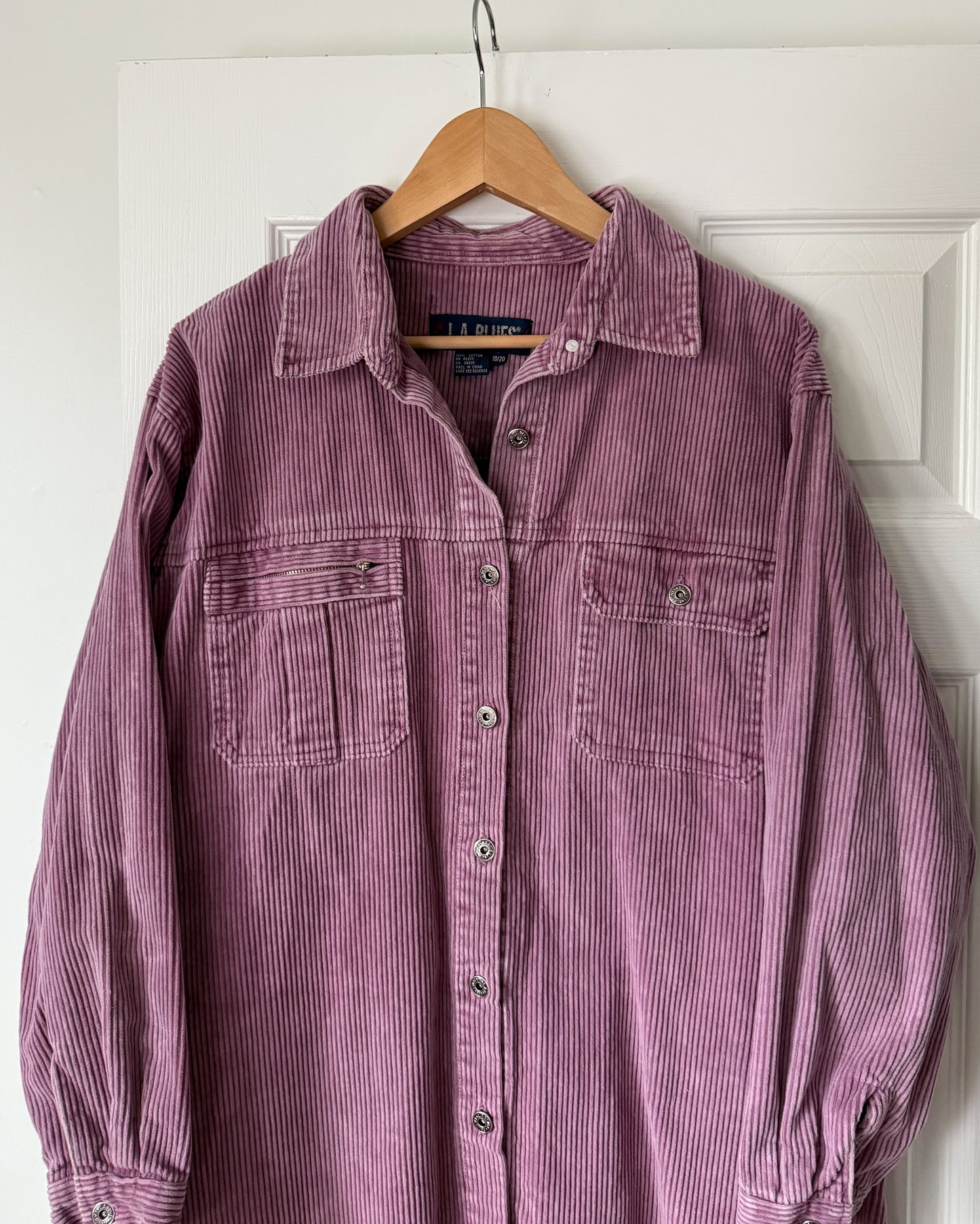 LA Blues Purple Corduroy Shirt