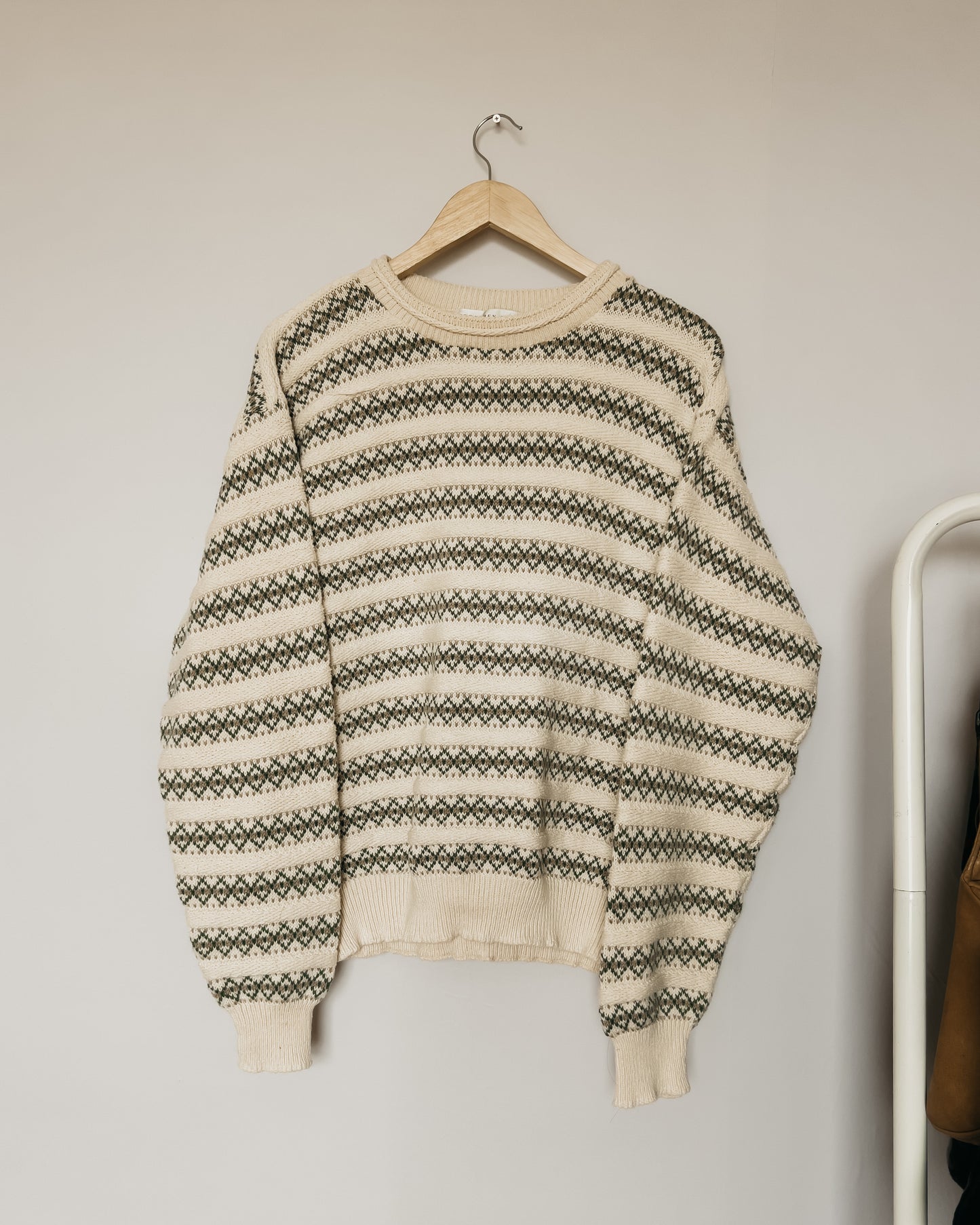 Striped Graphic Knitted Sweater