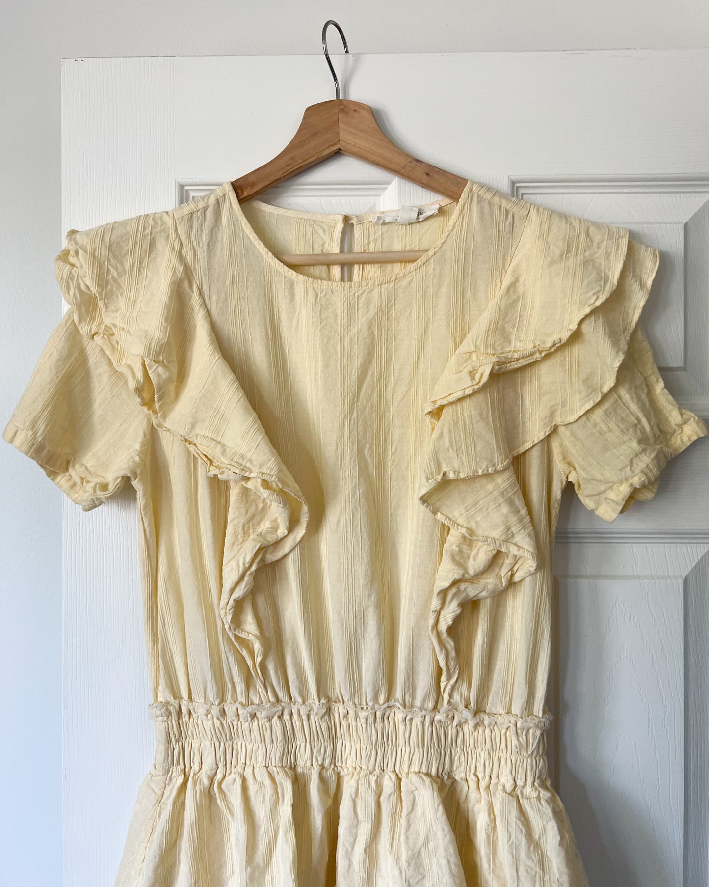 Yellow Ruffle Dress
