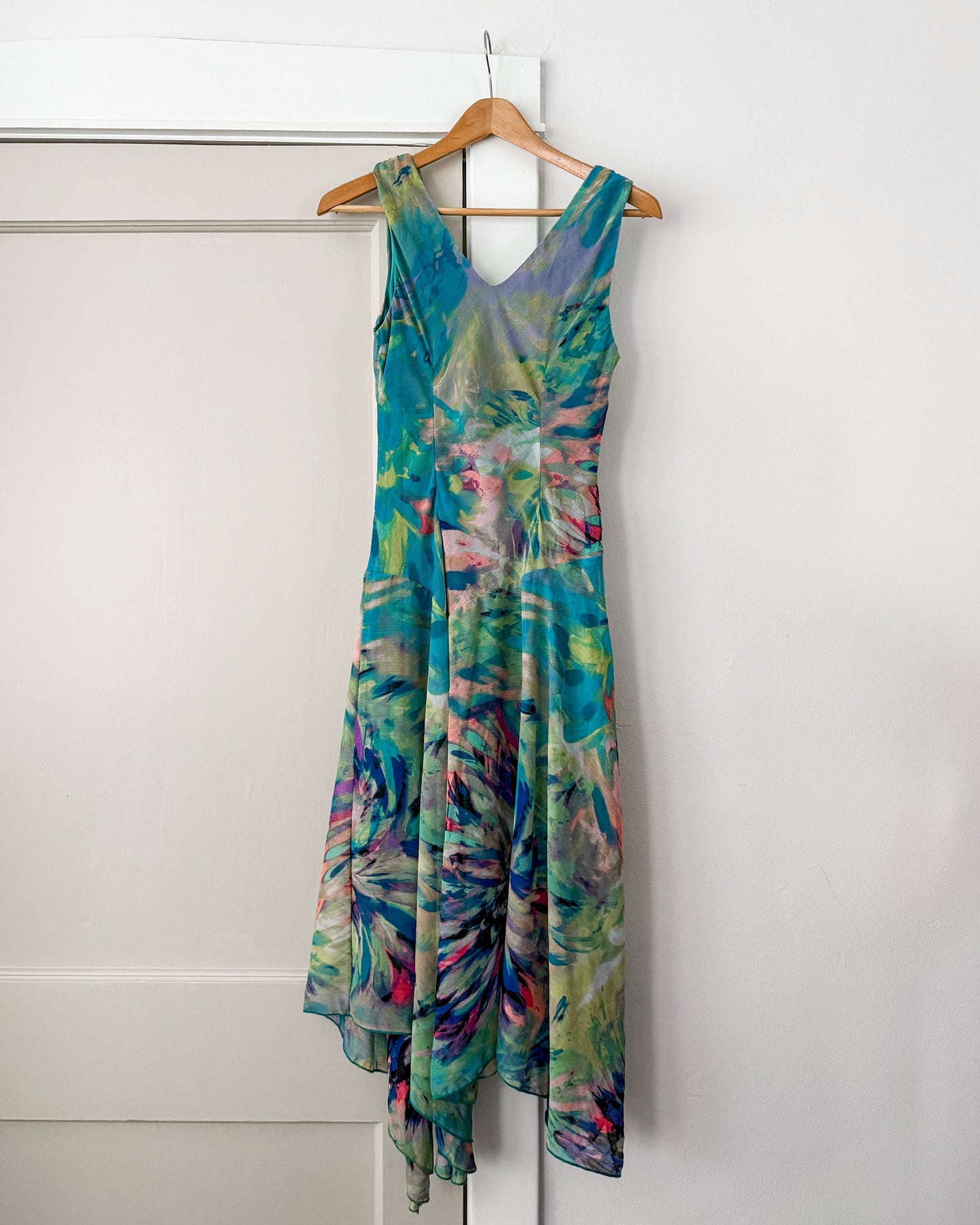 Watercolor Asymmetrical Dress