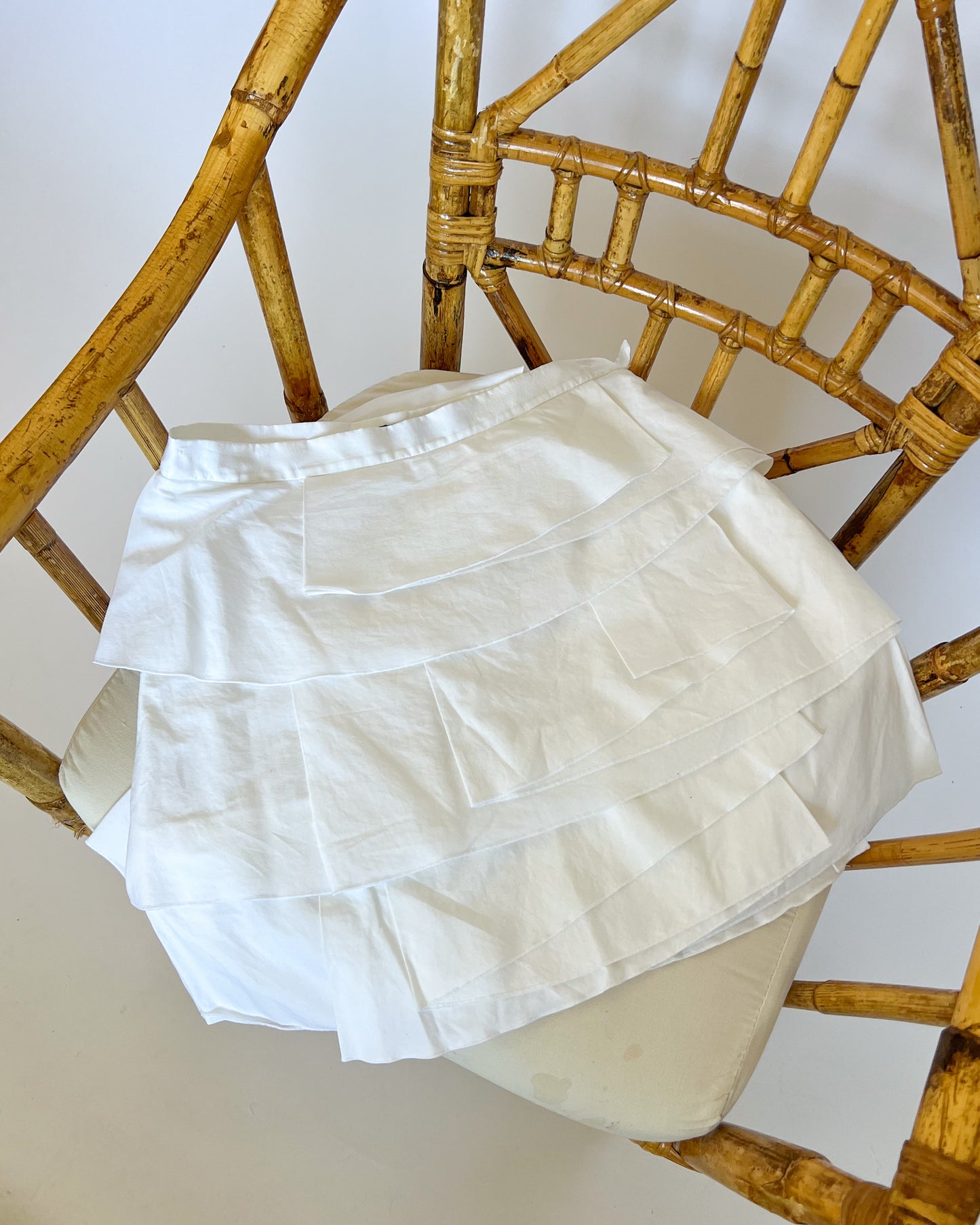 White Layer Mini Skirt