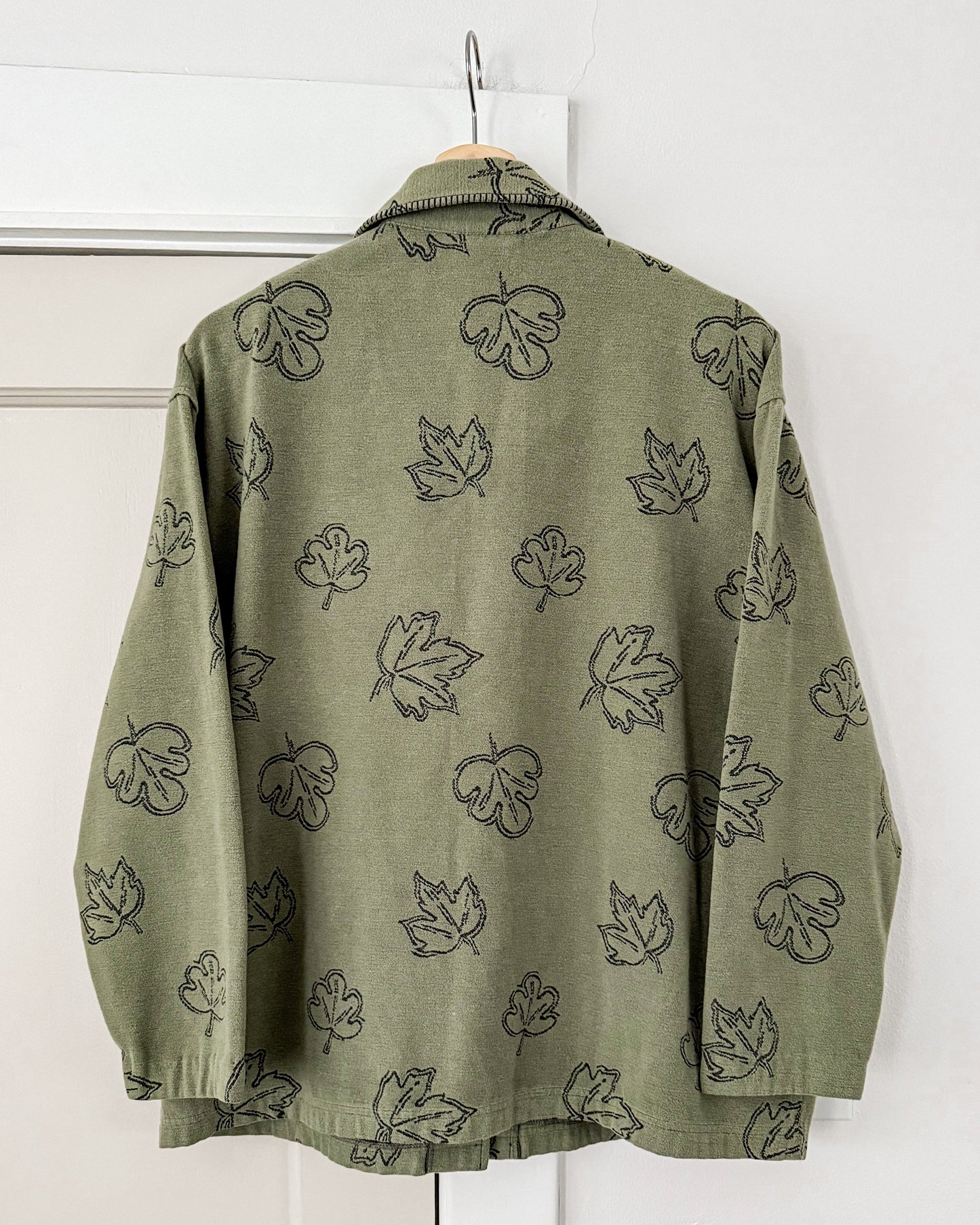 Green Leaf Embroidered Jacket