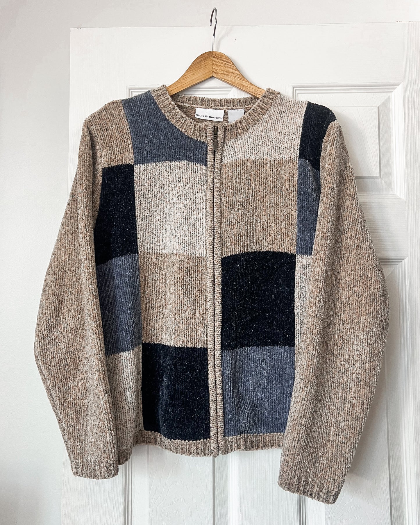 Croft & Barrow Chenille Zip Up Sweater