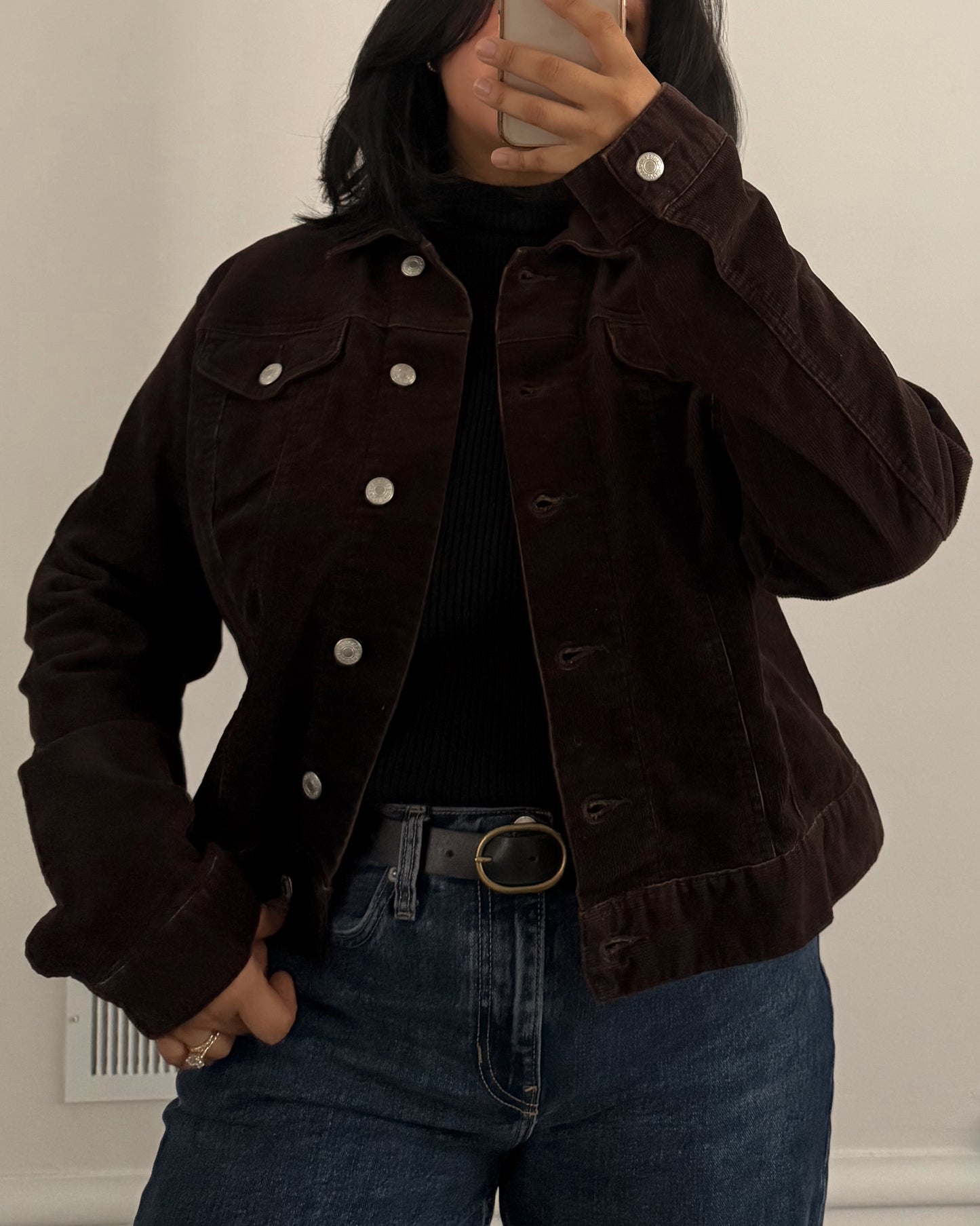 Brown Micro Corduroy Jacket