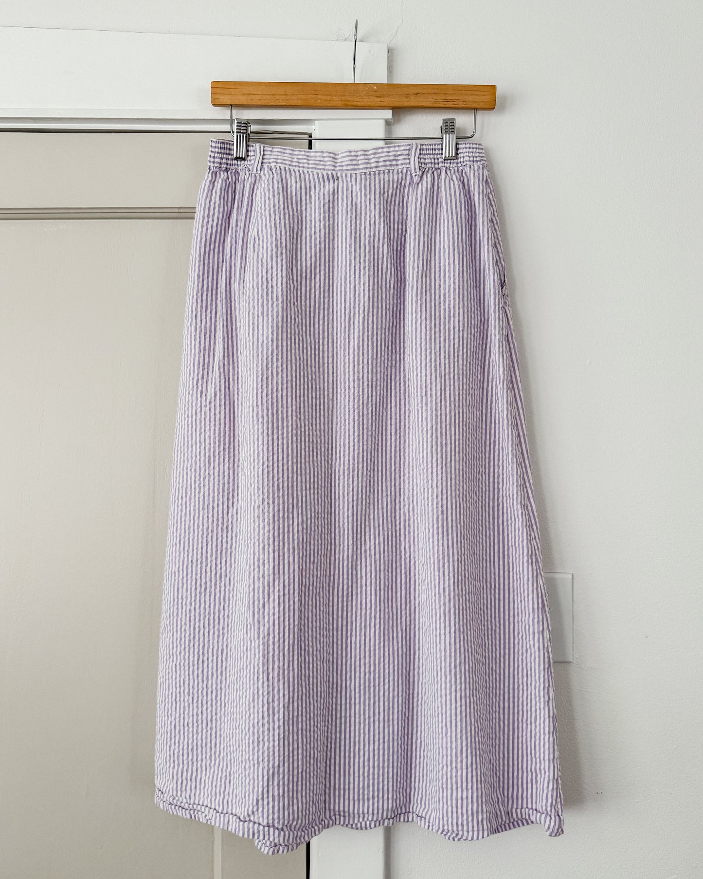 Vintage Purple Striped Skirt