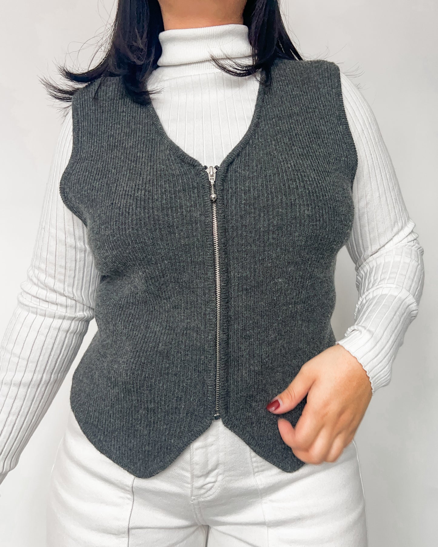 Croft & Barrow Grey Vest