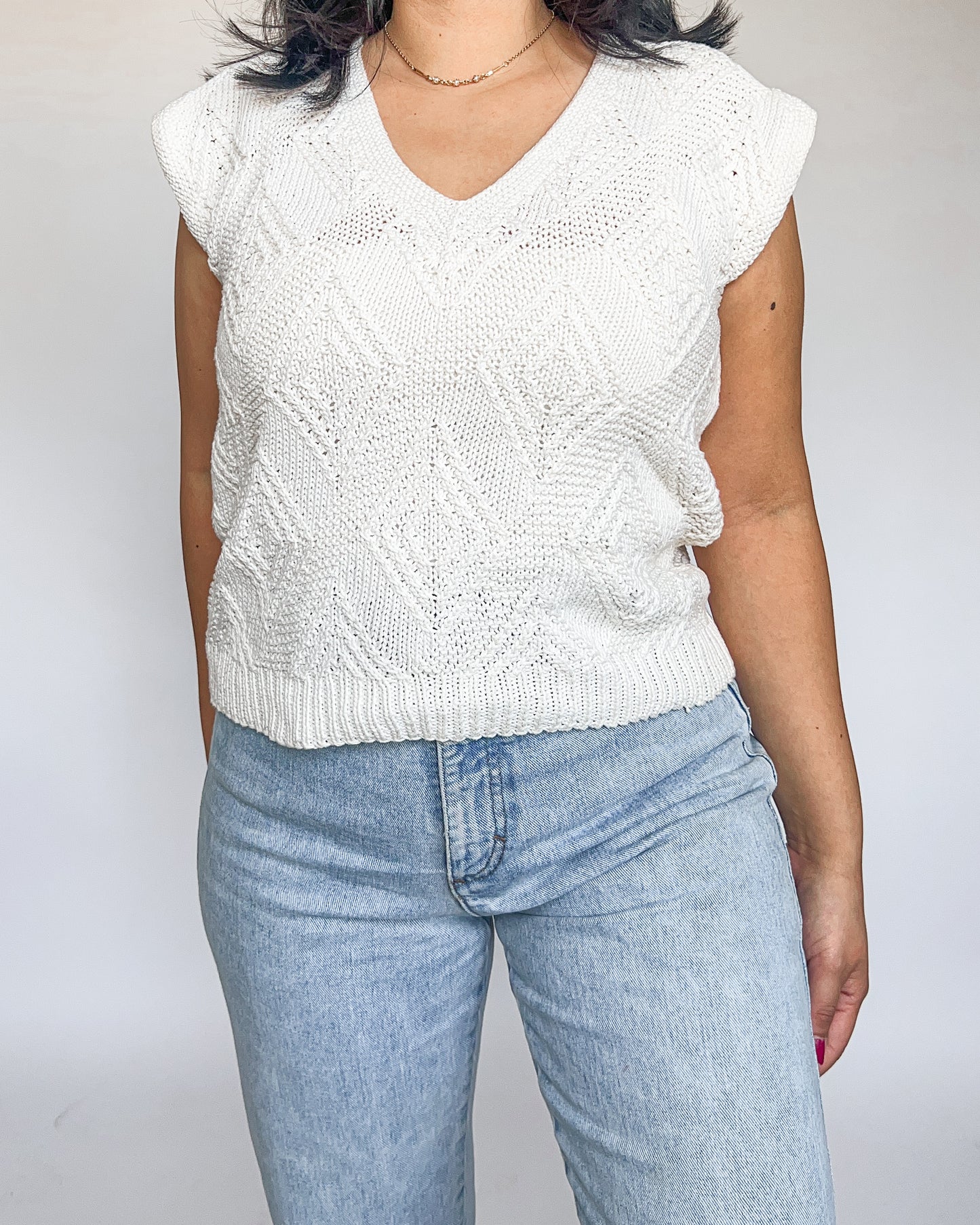 Anne Klein Textured Vest/ Tank Top