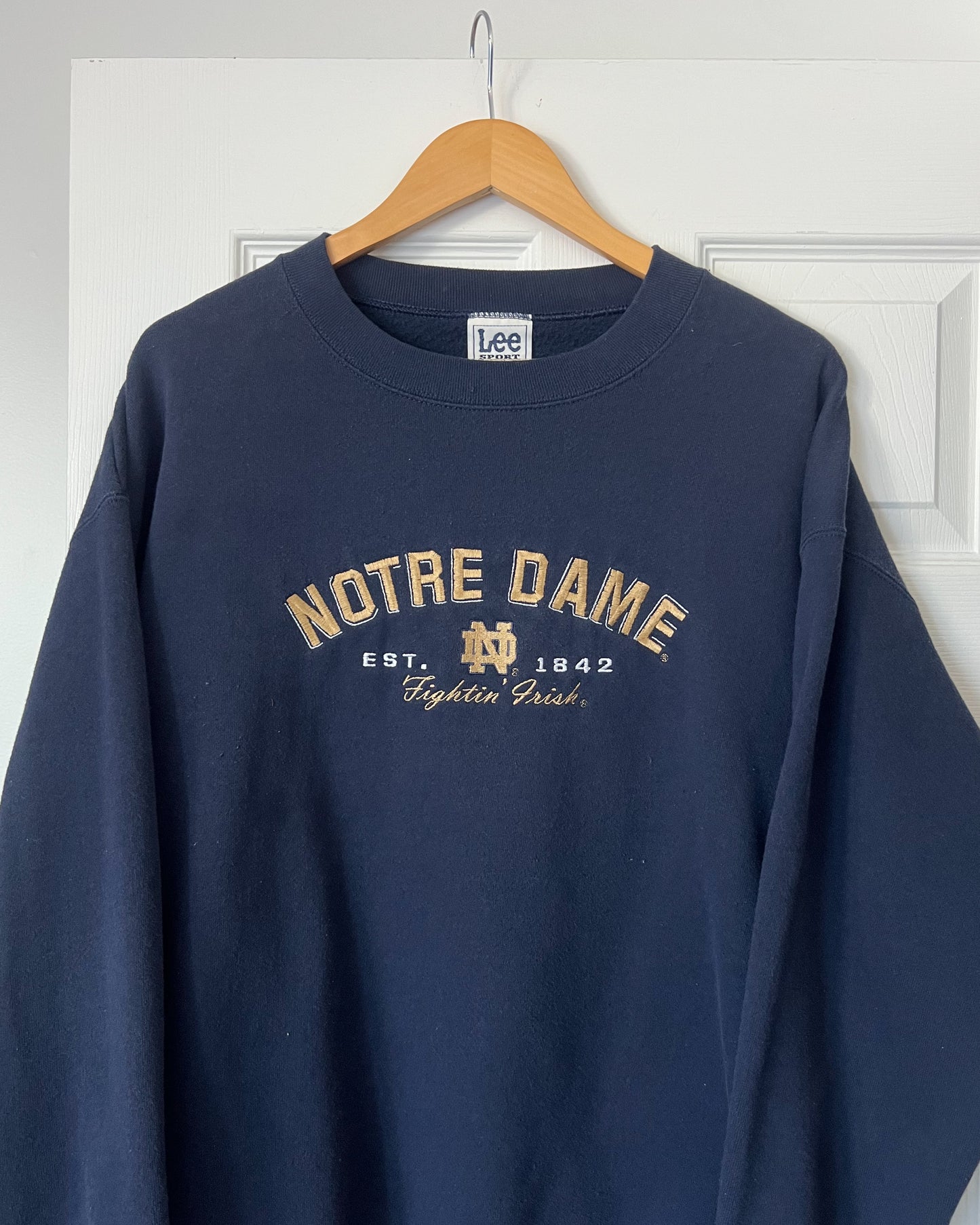 Lee Notre Dame Navy Crewneck