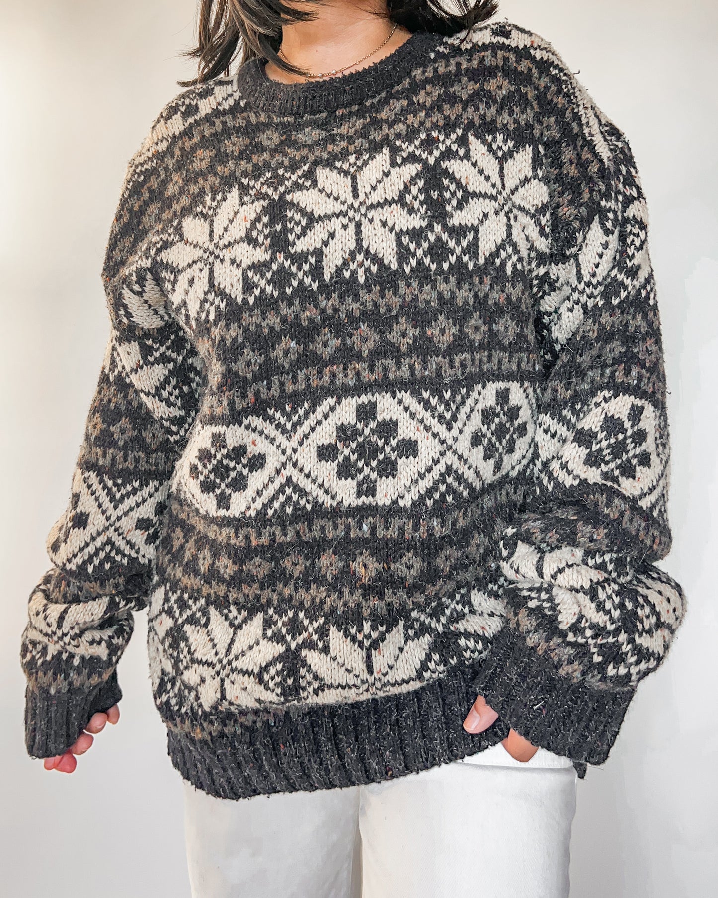 Cattivo Multi Pattern Knitted Sweater