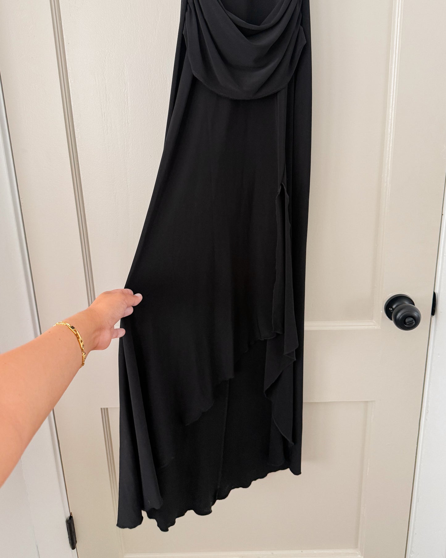 Vintage Black Halter Dress