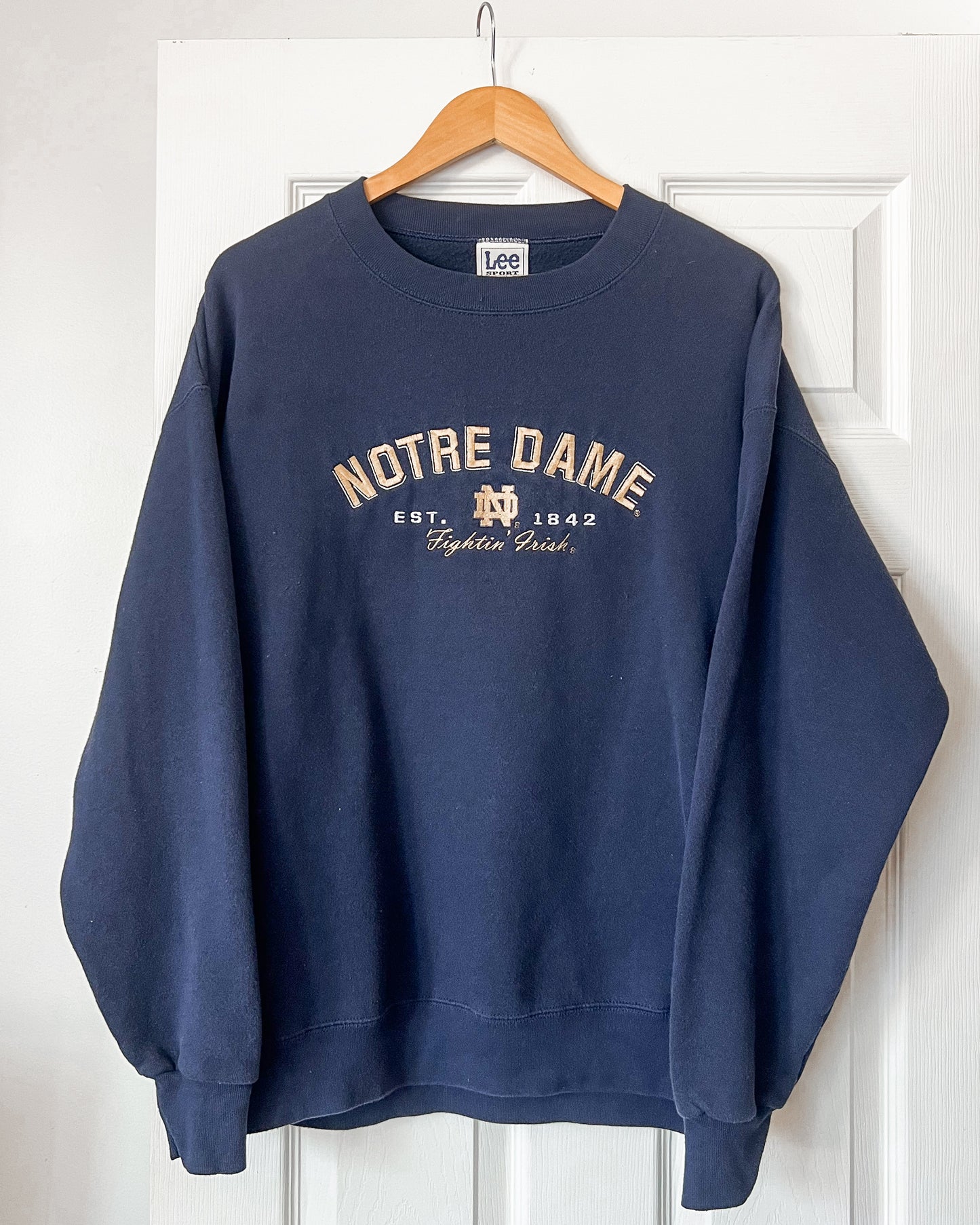 Lee Notre Dame Navy Crewneck