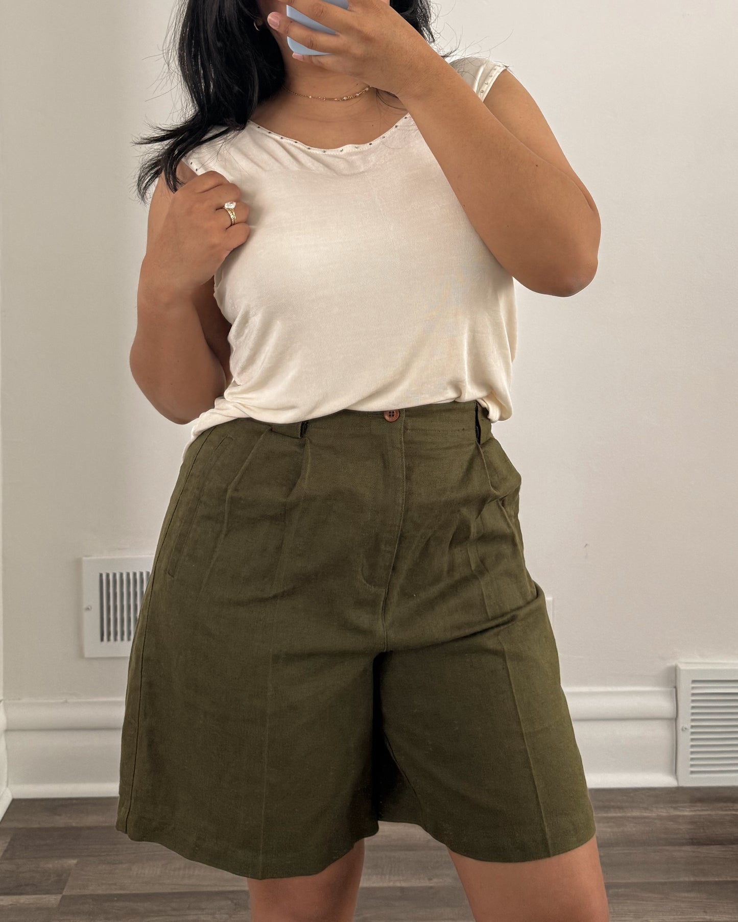 Vintage Liz Claiborne Linen High Rise Shorts
