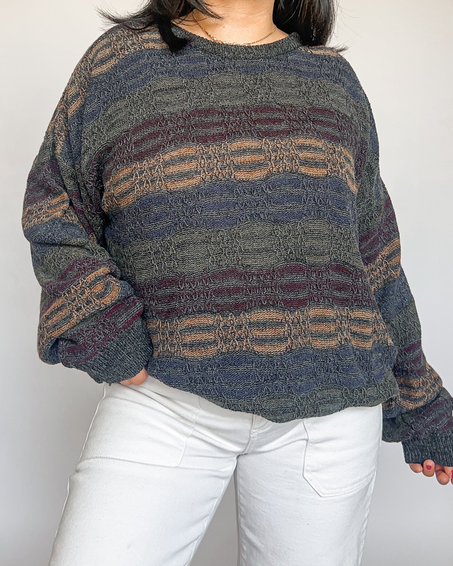 Textured Knitted Sweater