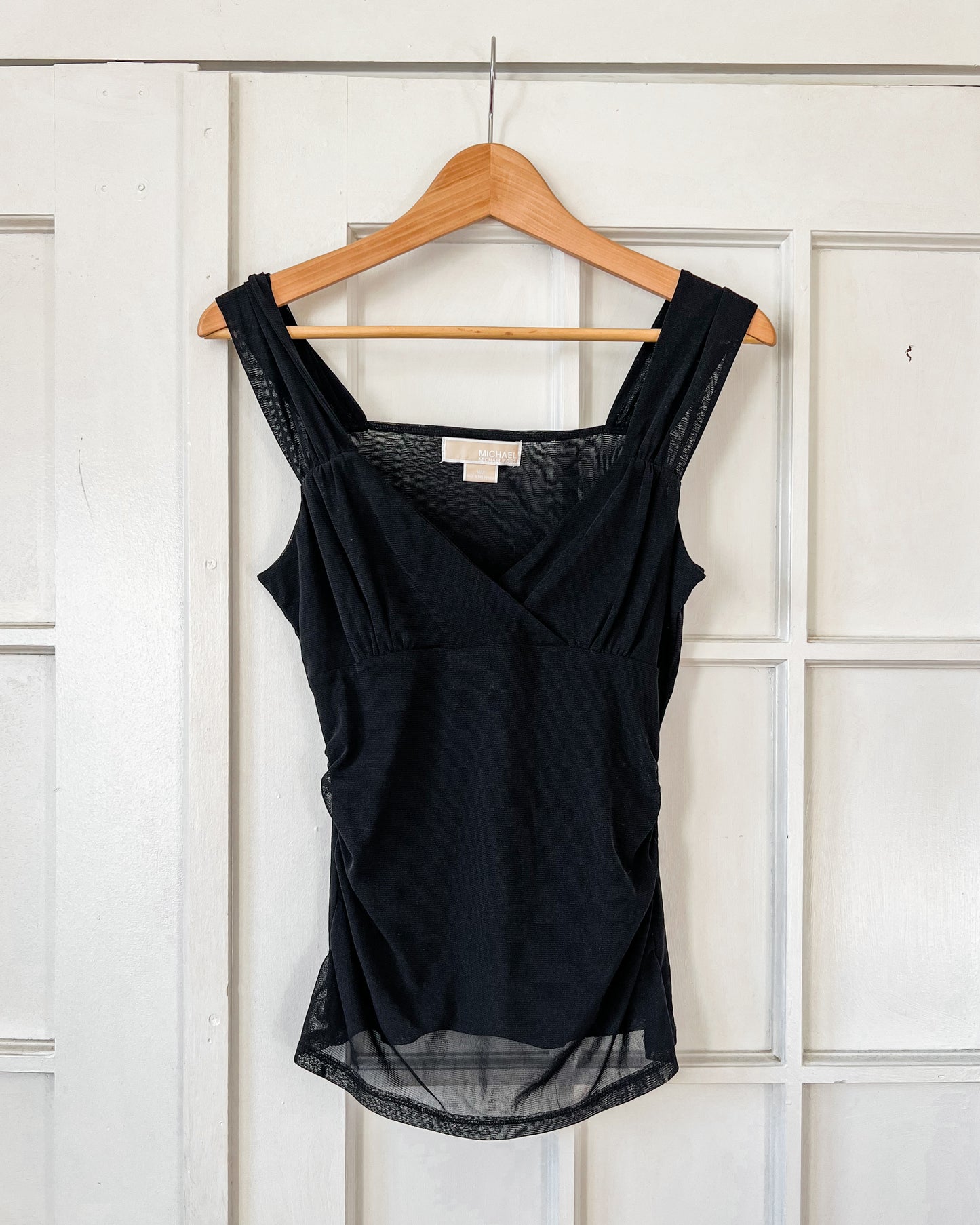 Black Sheer Tank Top