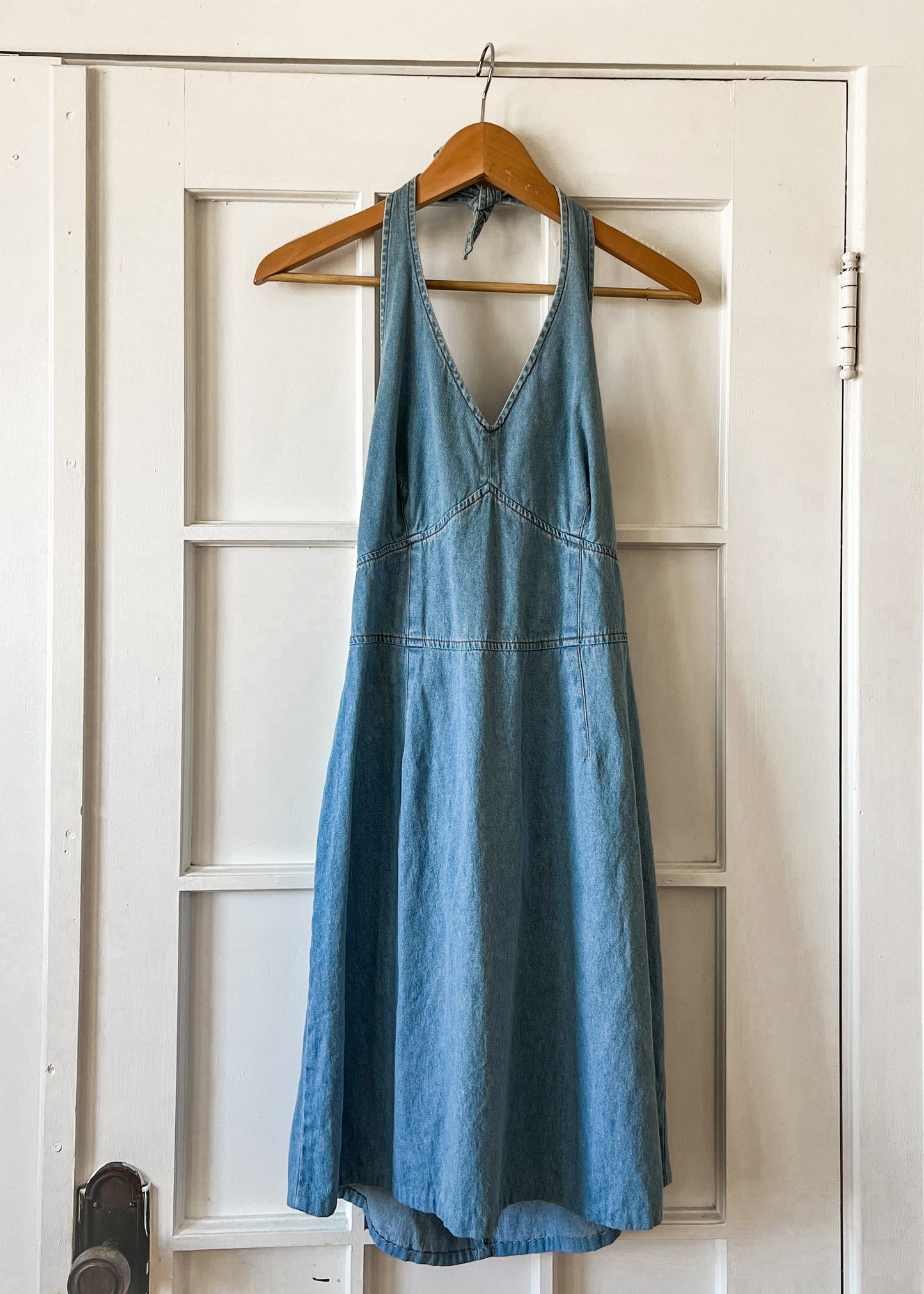 Denim Halter Dress