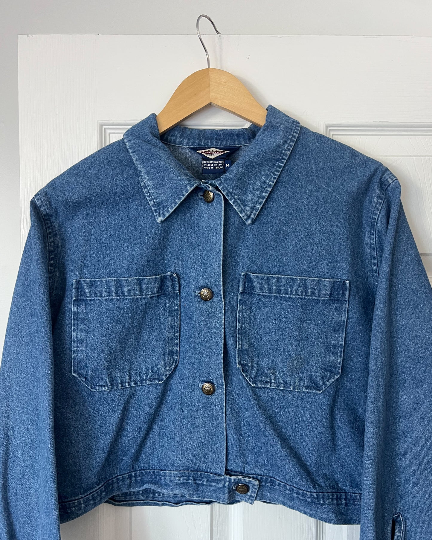 Vintage Denim Cropped Jacket