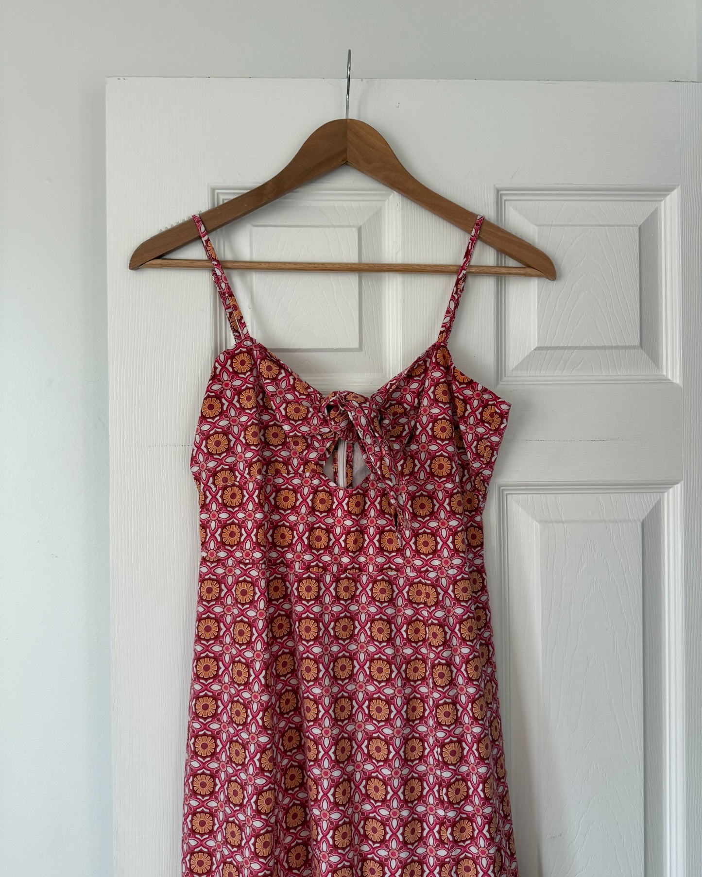 Pink Graphic Maxi Dress