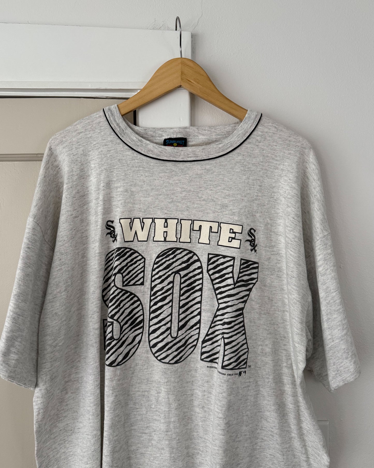 Zebra Print White Sox T Shirt