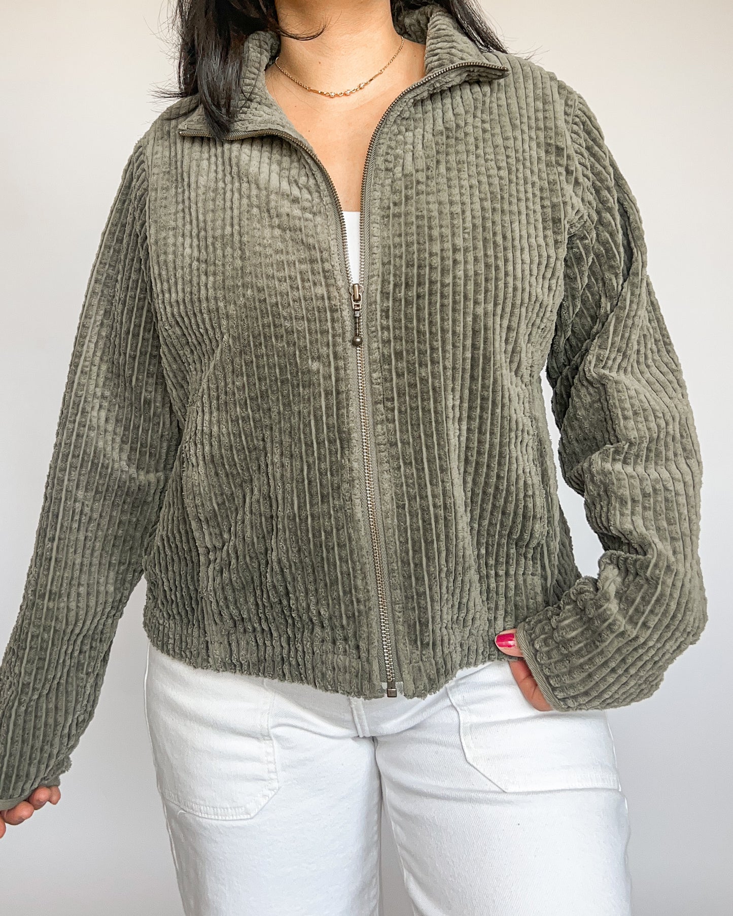 Woolrich Cropped Corduroy Jacket