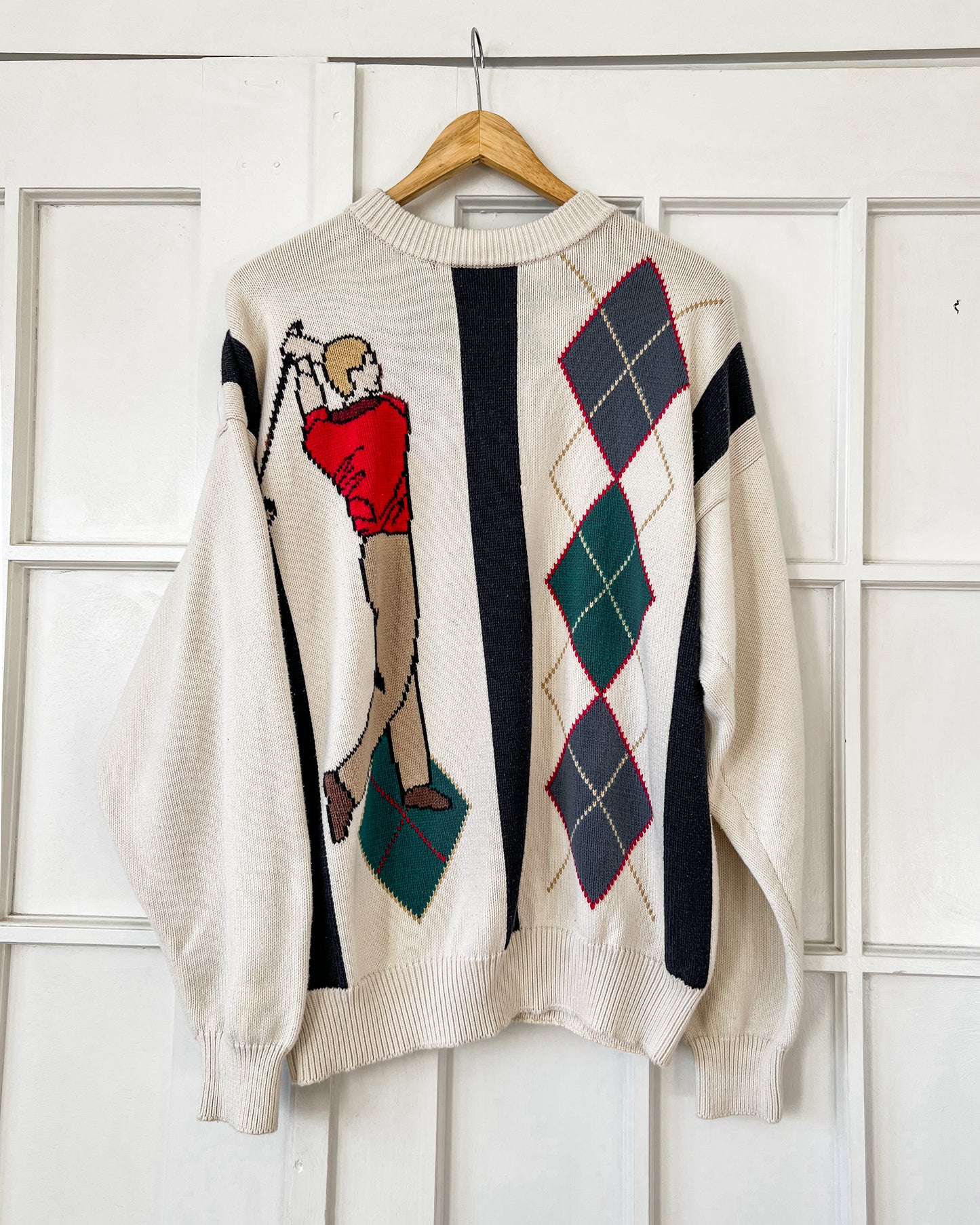 Golf Graphic Knitted Sweater