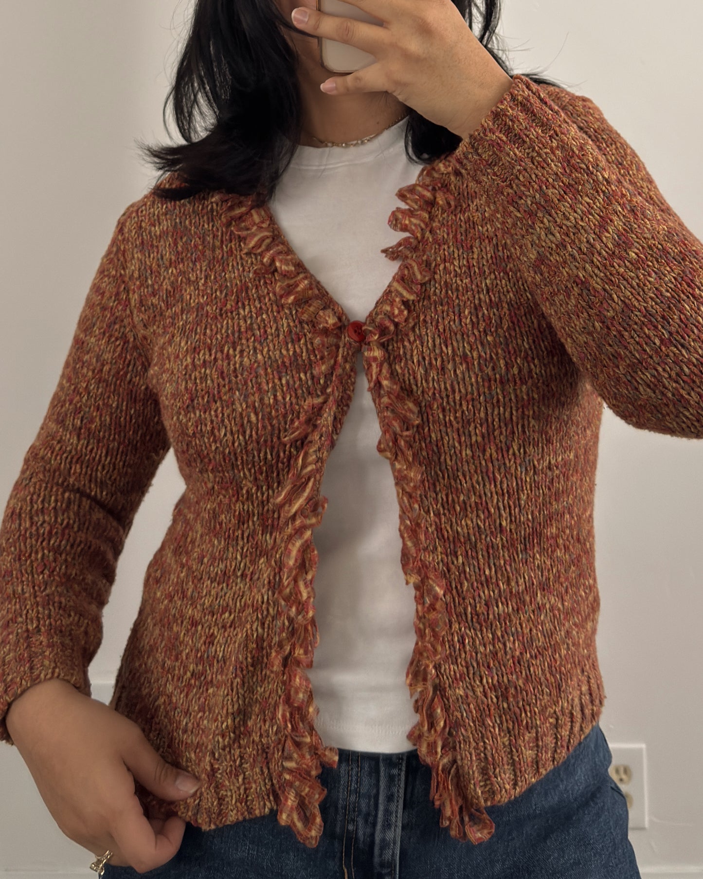 Coldwater Creek Fringe Cardigan