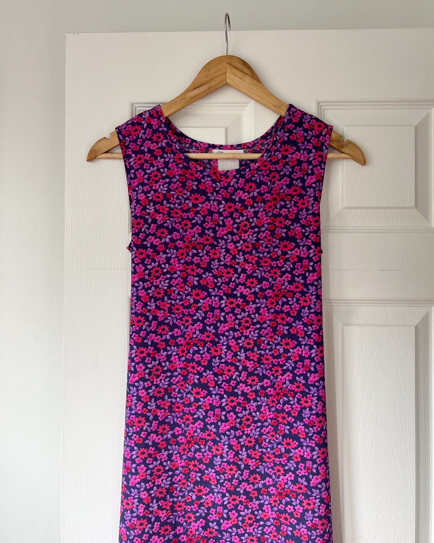 Fuchsia Floral Midi Dress