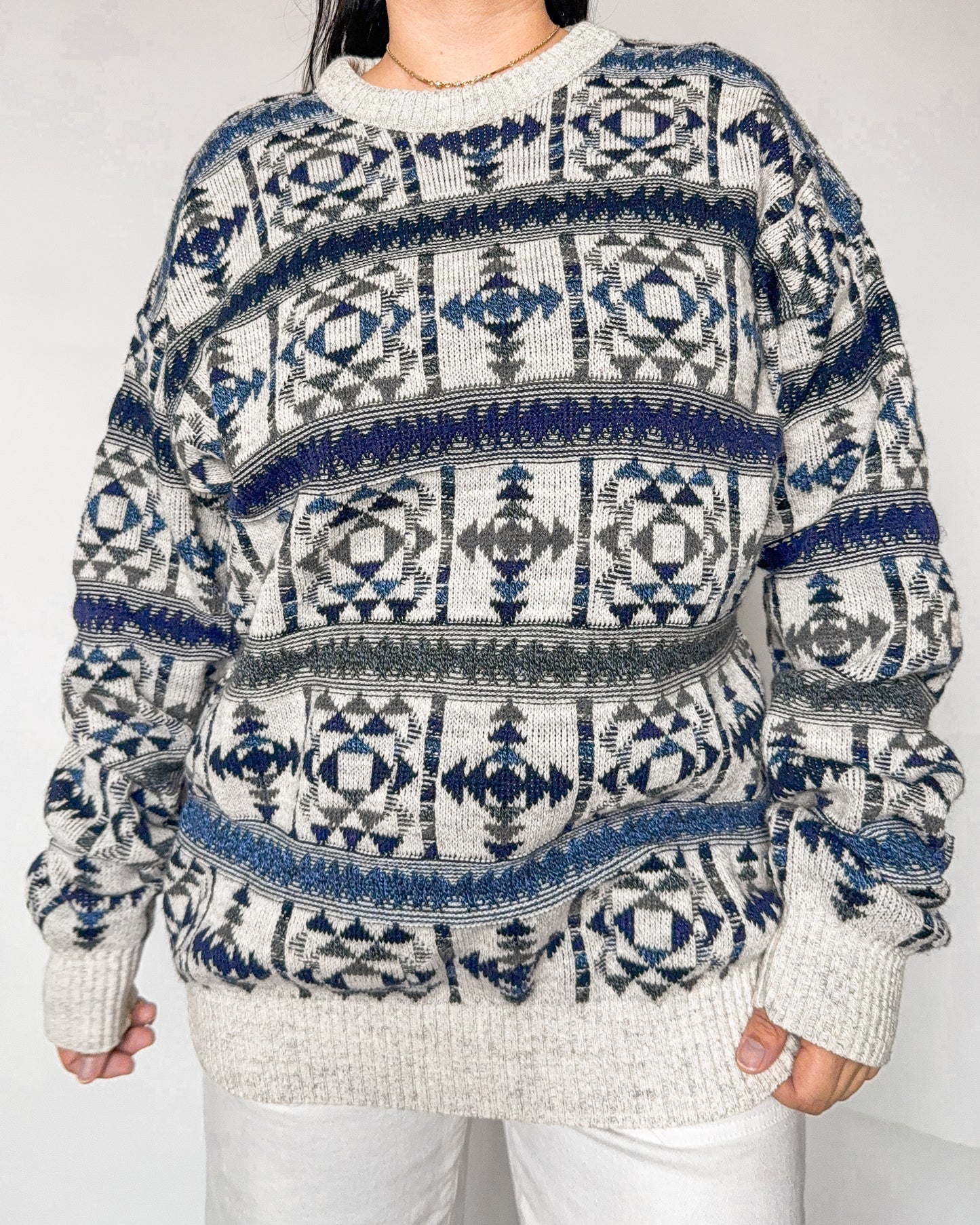 St. John’s Bay Multi Patterned Knitted Sweater
