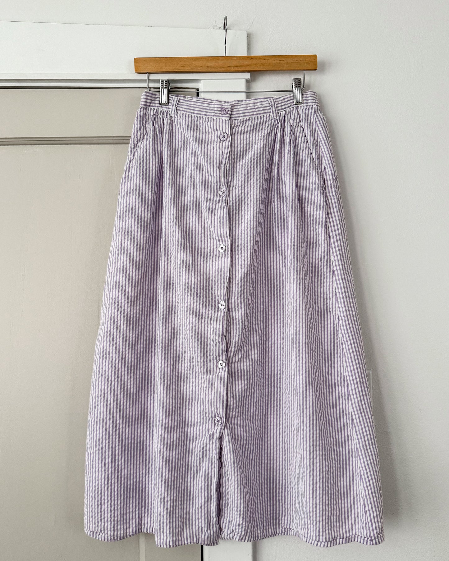 Vintage Purple Striped Skirt