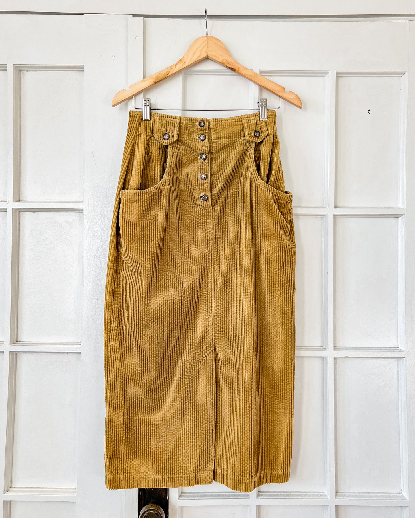Corduroy Midi Skirt
