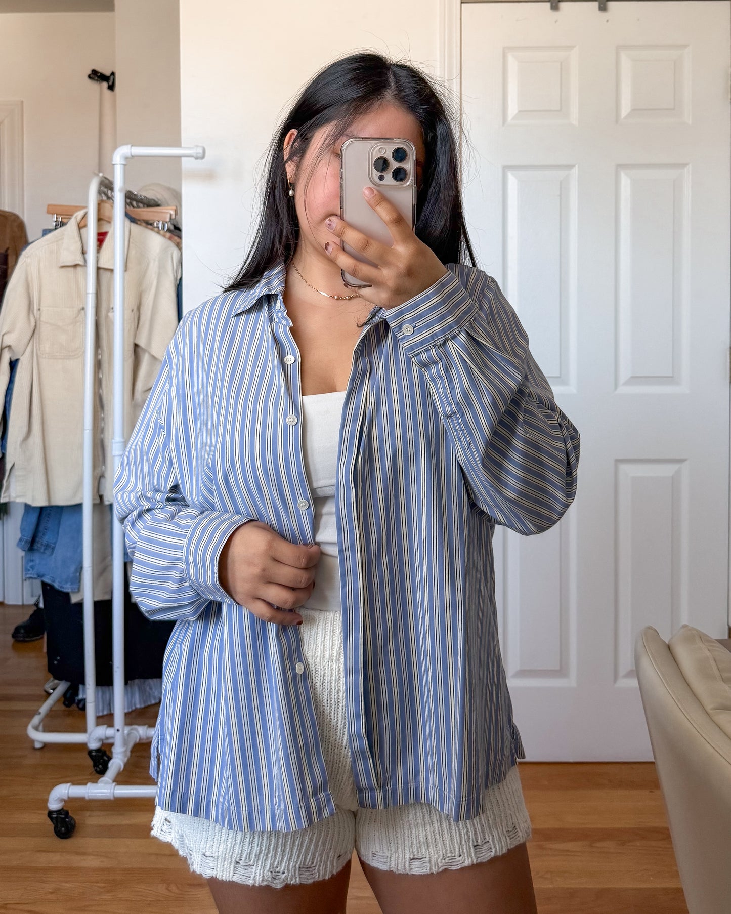 Liz Claiborne Striped Button Up