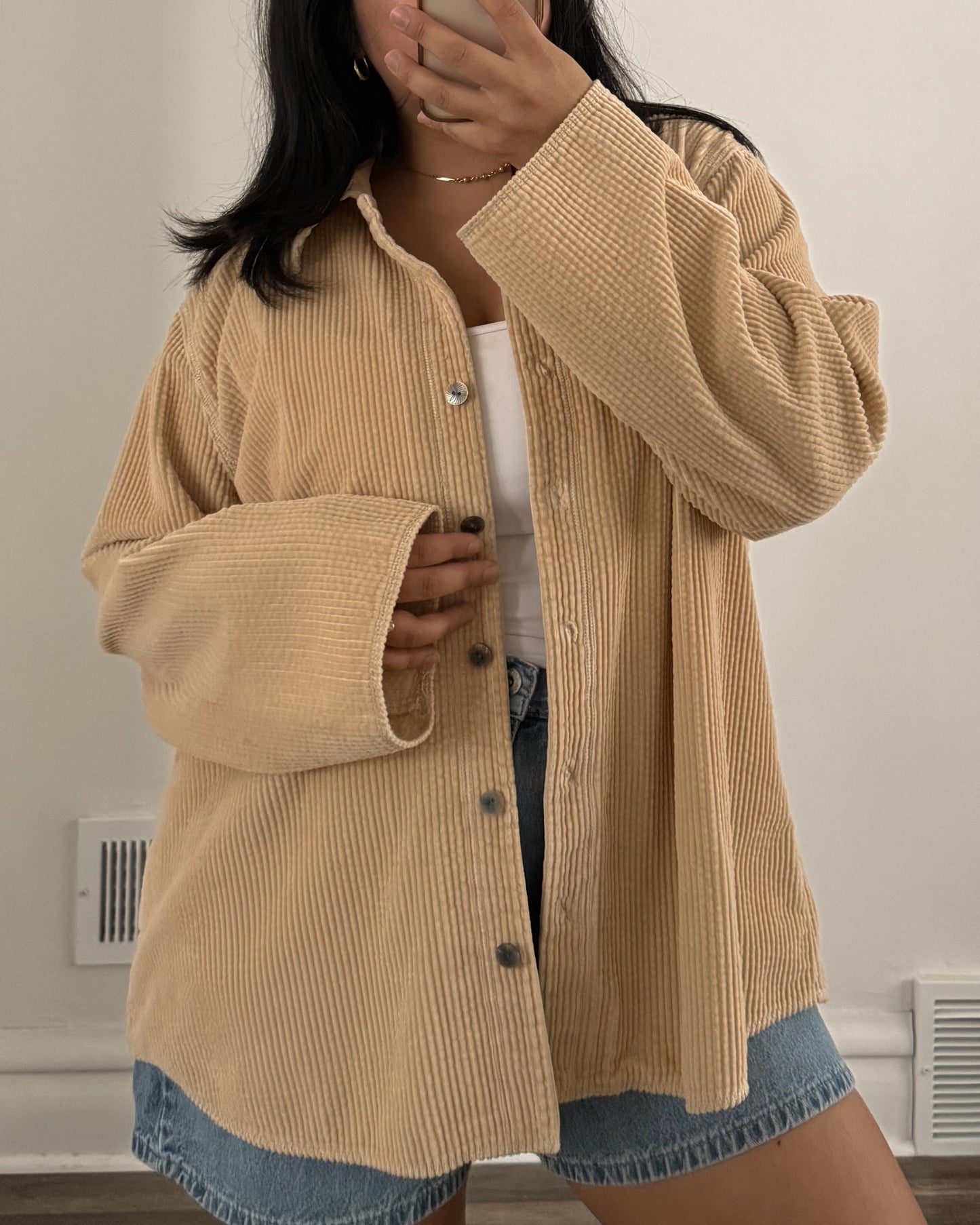 J.Jill Floral Corduroy Shirt