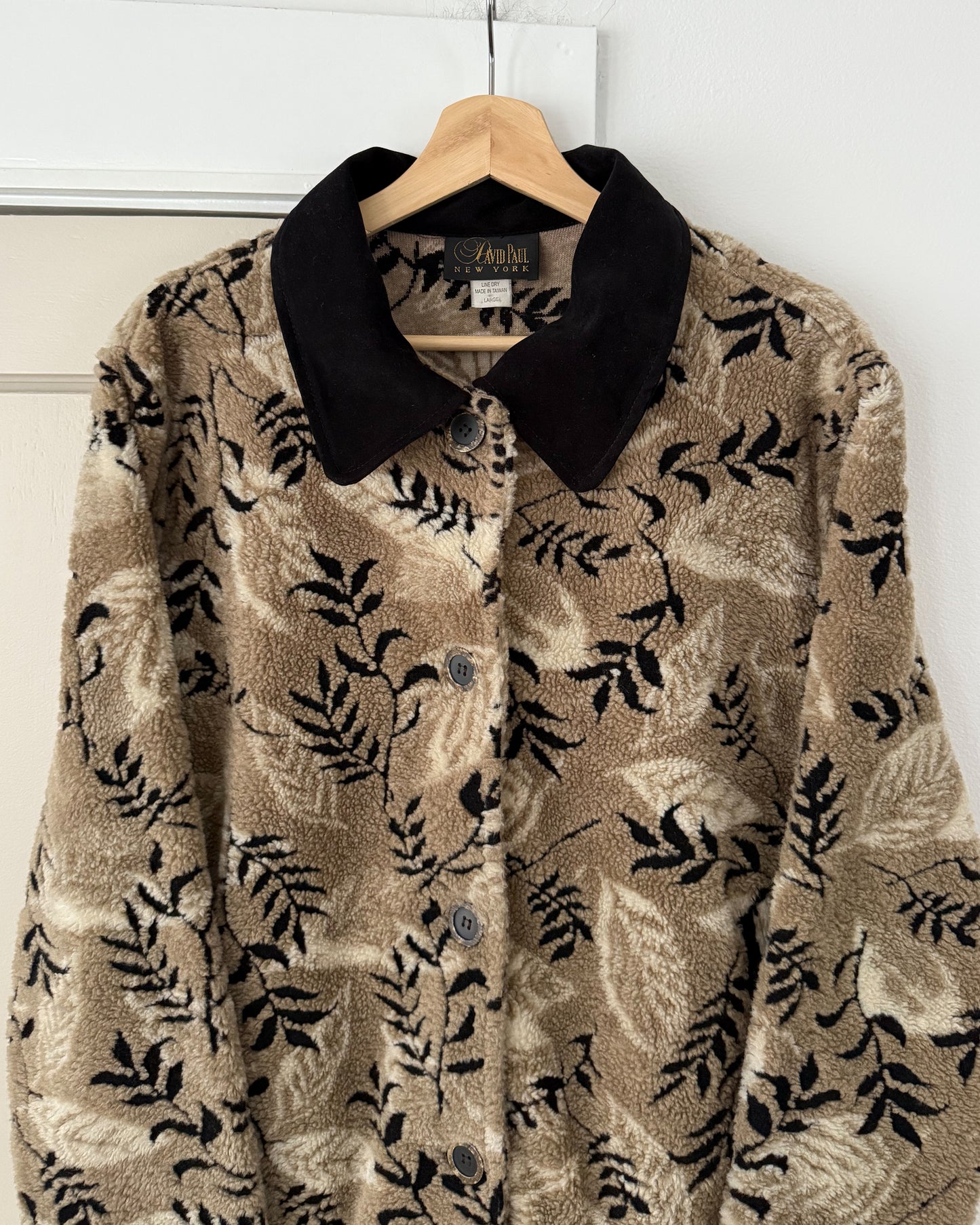 Vintage Leaf Fleece Jacket