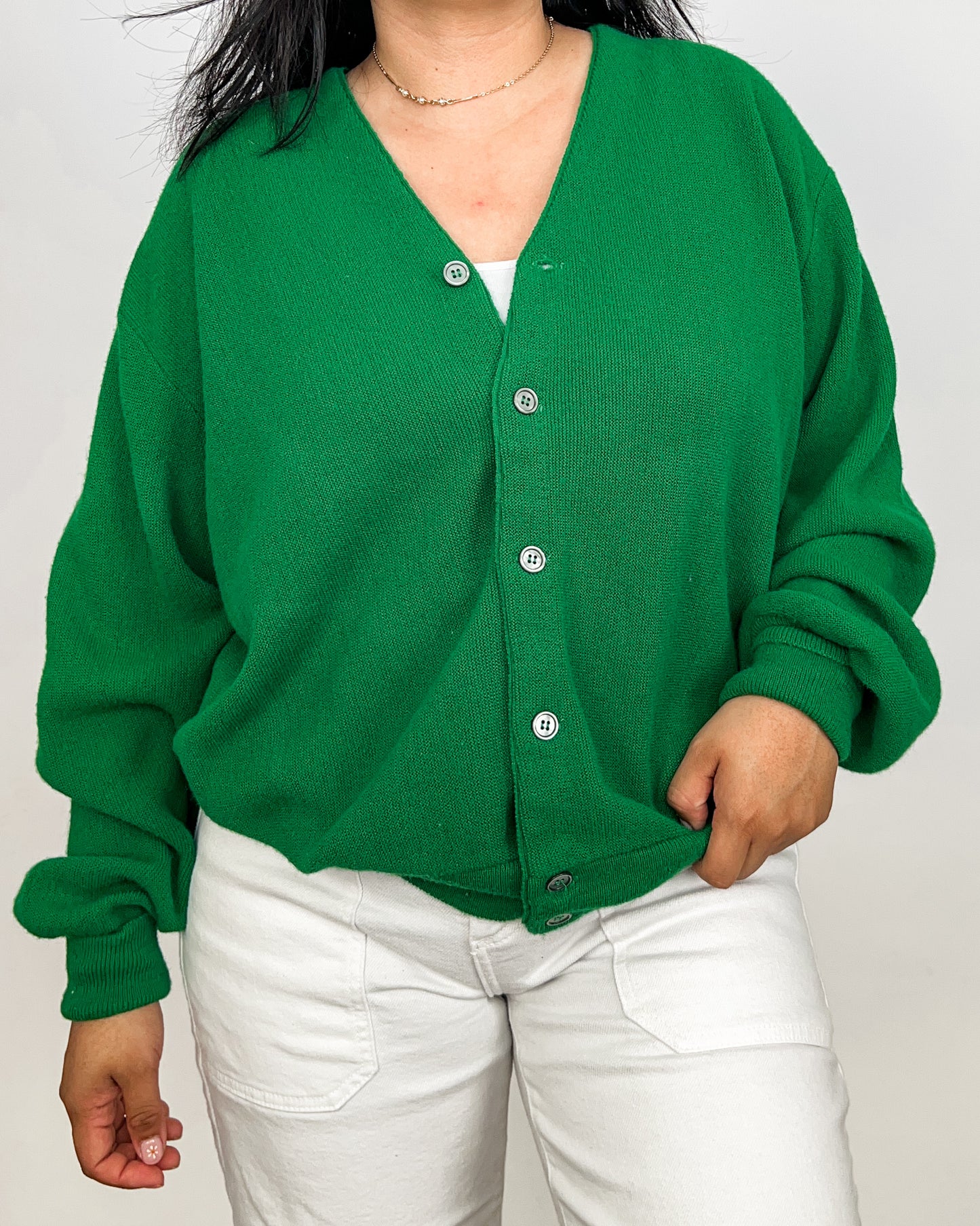 Green Cardigan