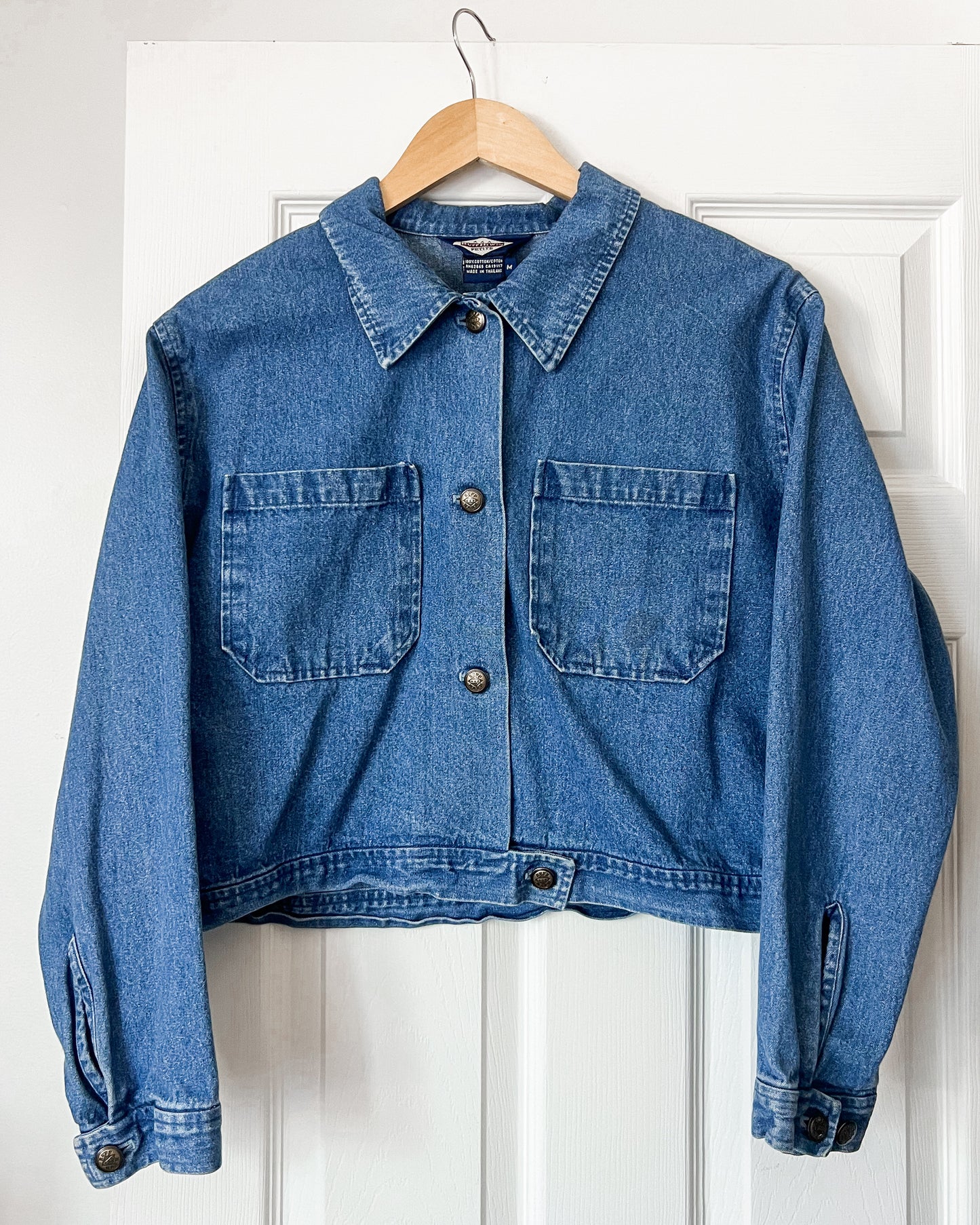 Vintage Denim Cropped Jacket