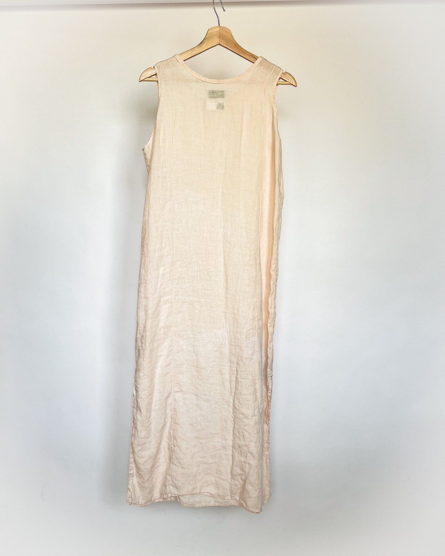 Flax Linen Rose Maxi Dress