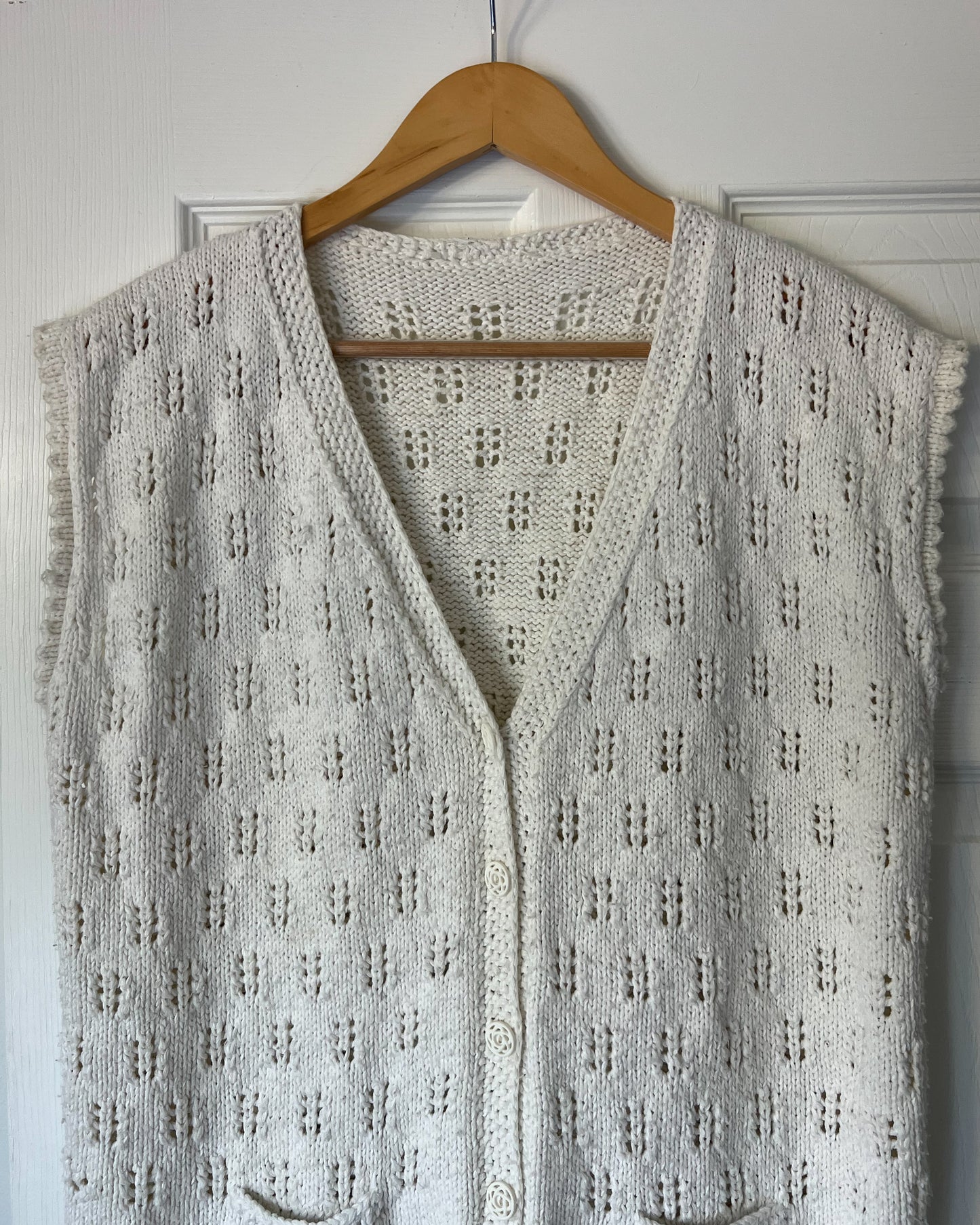 White Knitted Vest