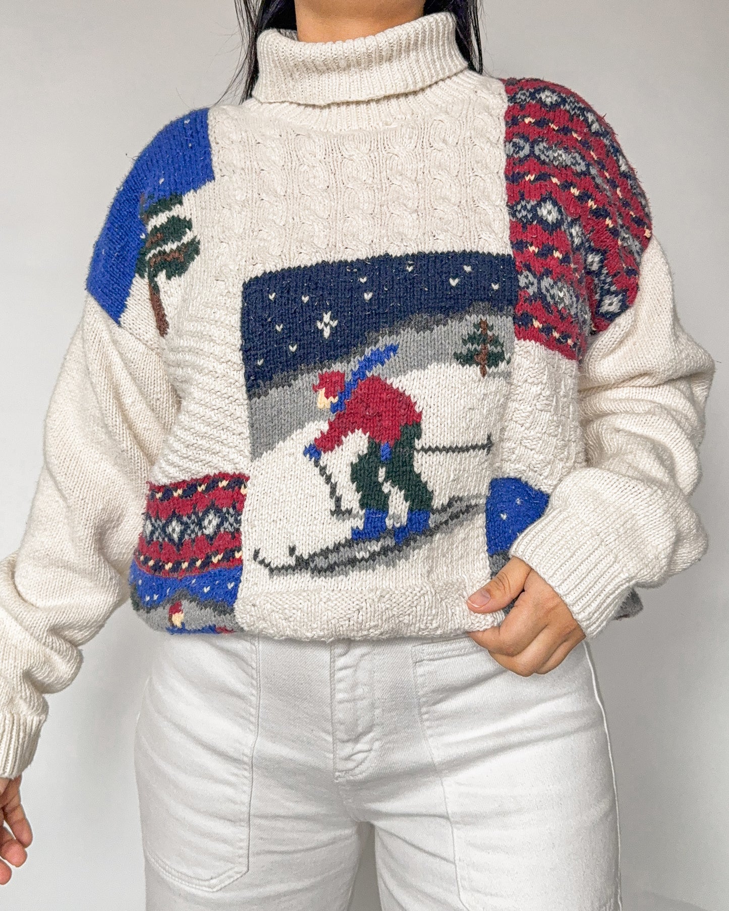 Ski Graphic Knitted Sweater