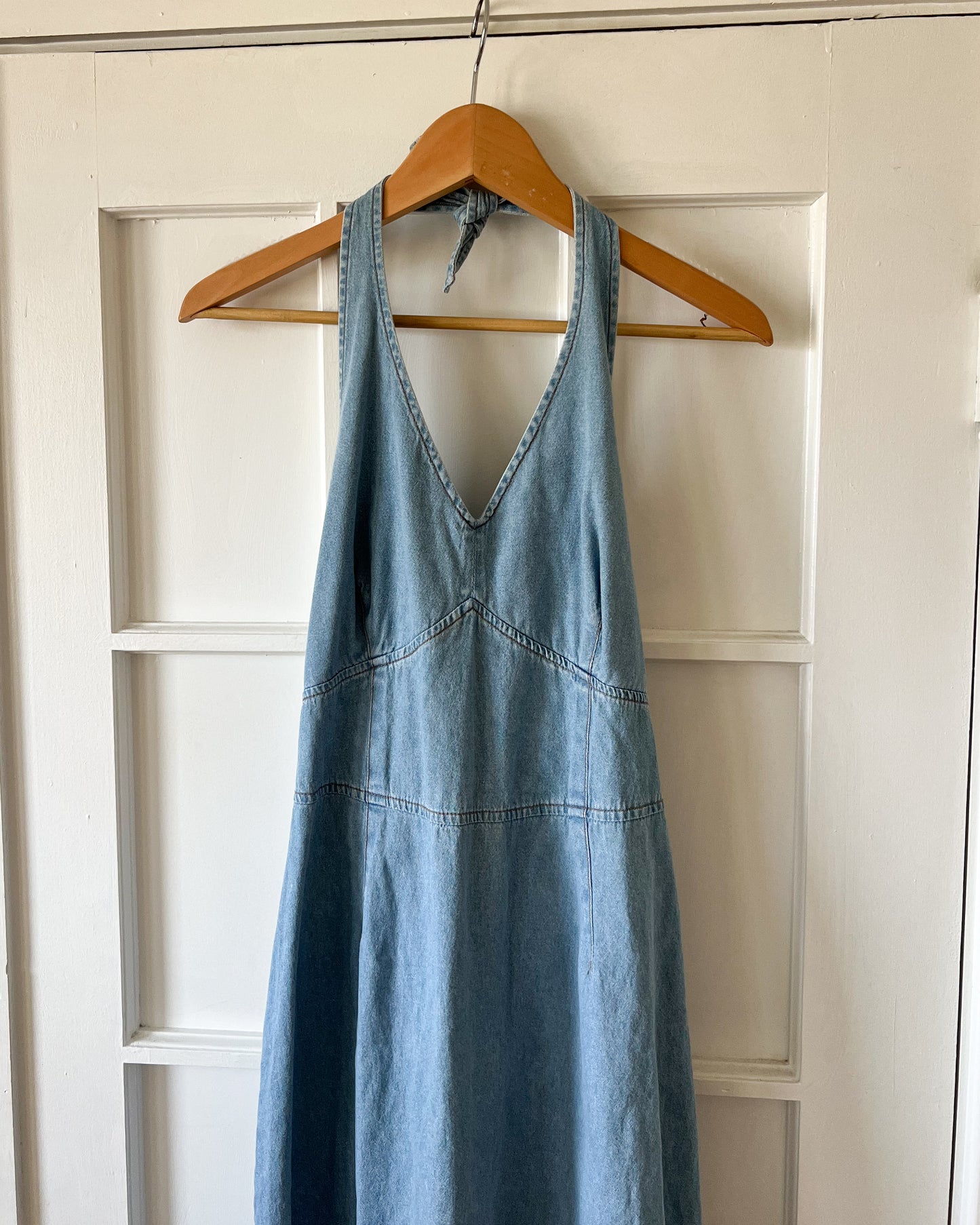 Denim Halter Dress
