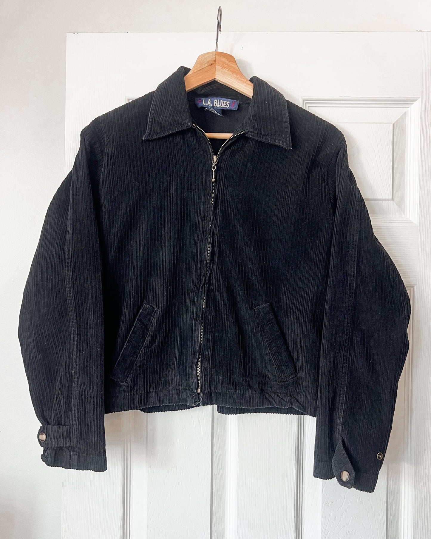 Black Corduroy Cropped Jacket