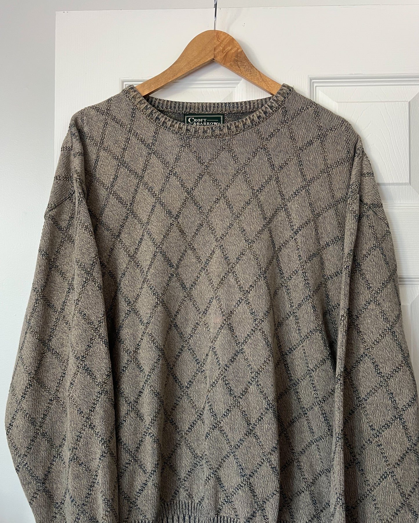 Diamond Graph Knitted Sweater